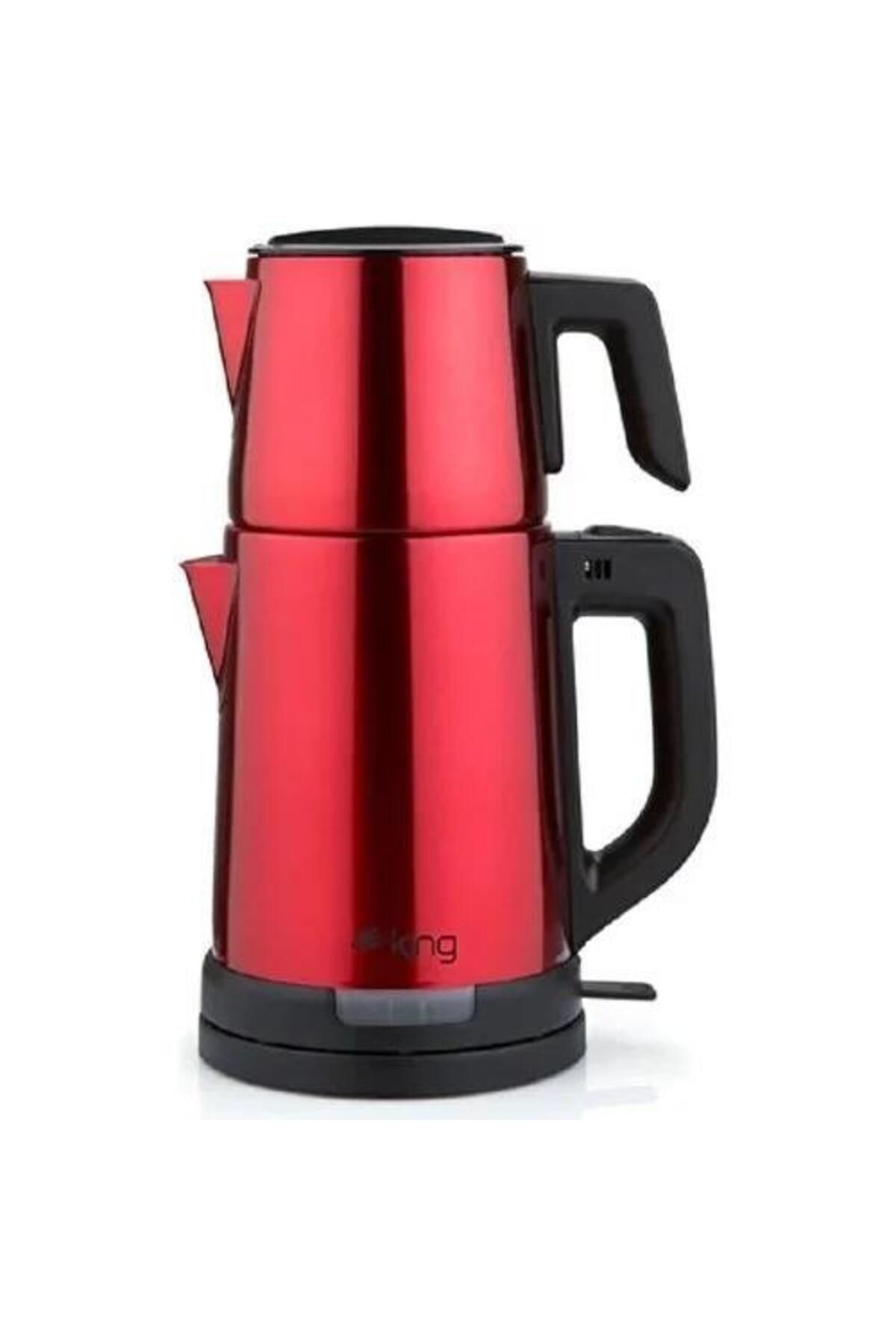 King Kcm331 Tea Pro Inox Çay Makinesi Kırmızı