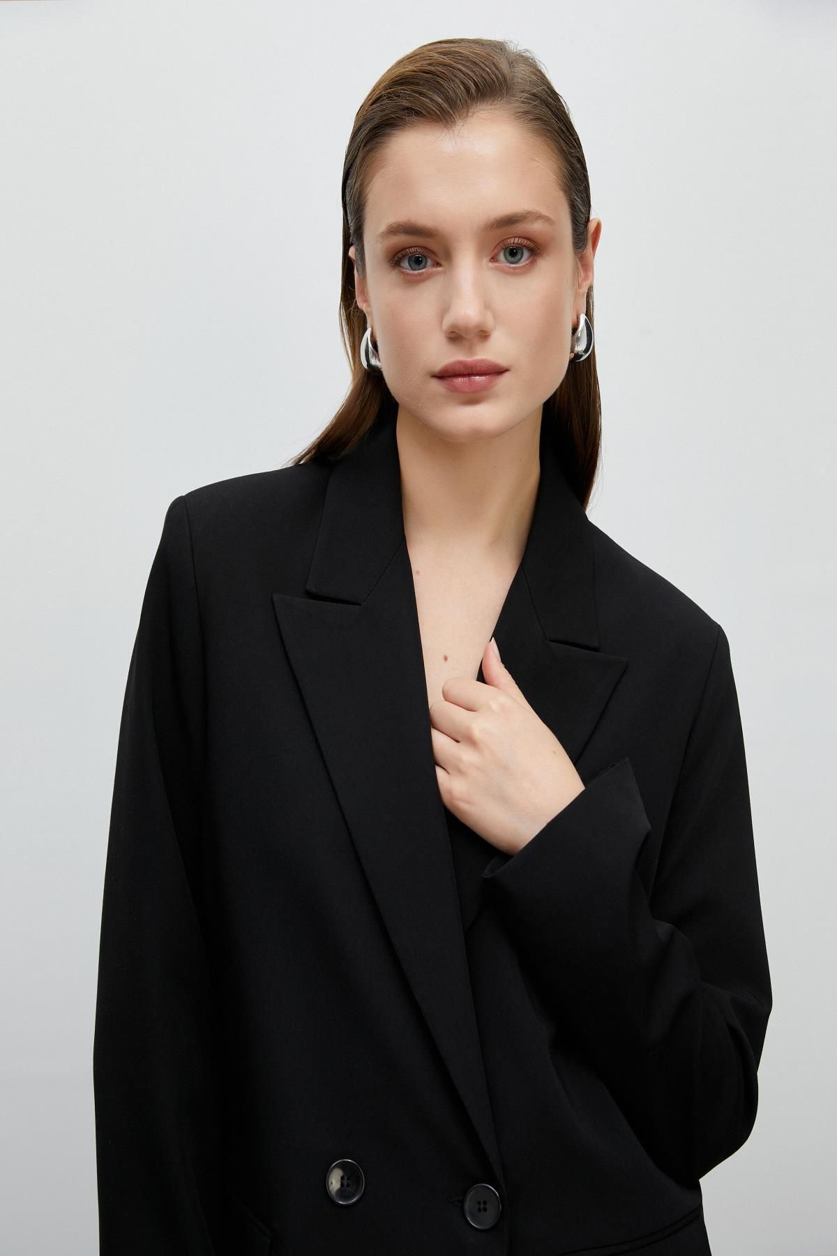 Koton Kadın Siyah Ceket