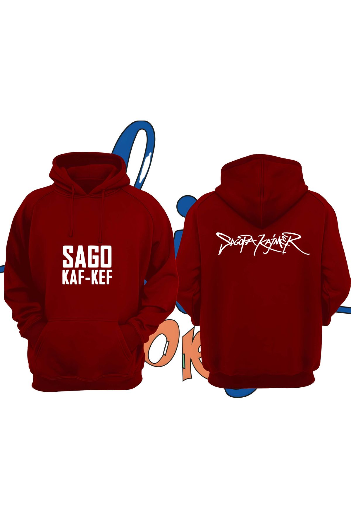 Biy Store Sagopa Kajmer Sırt Tasarım Unisex Sweatshirt Kapüşonlu