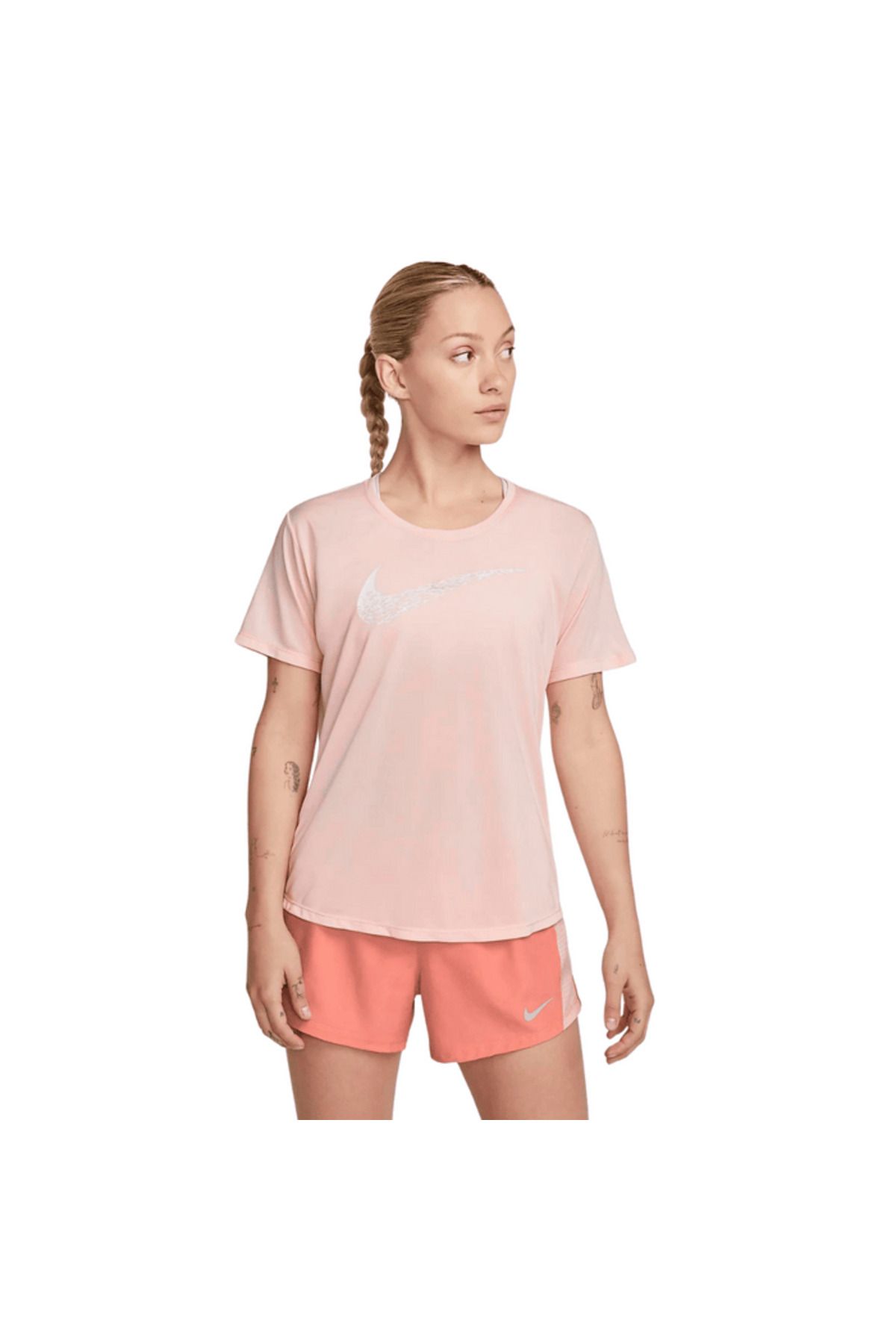 Nike Sportswear Swoosh Run Short-Sleeve Kadın Antrenman Tişörtü CNG-STORE