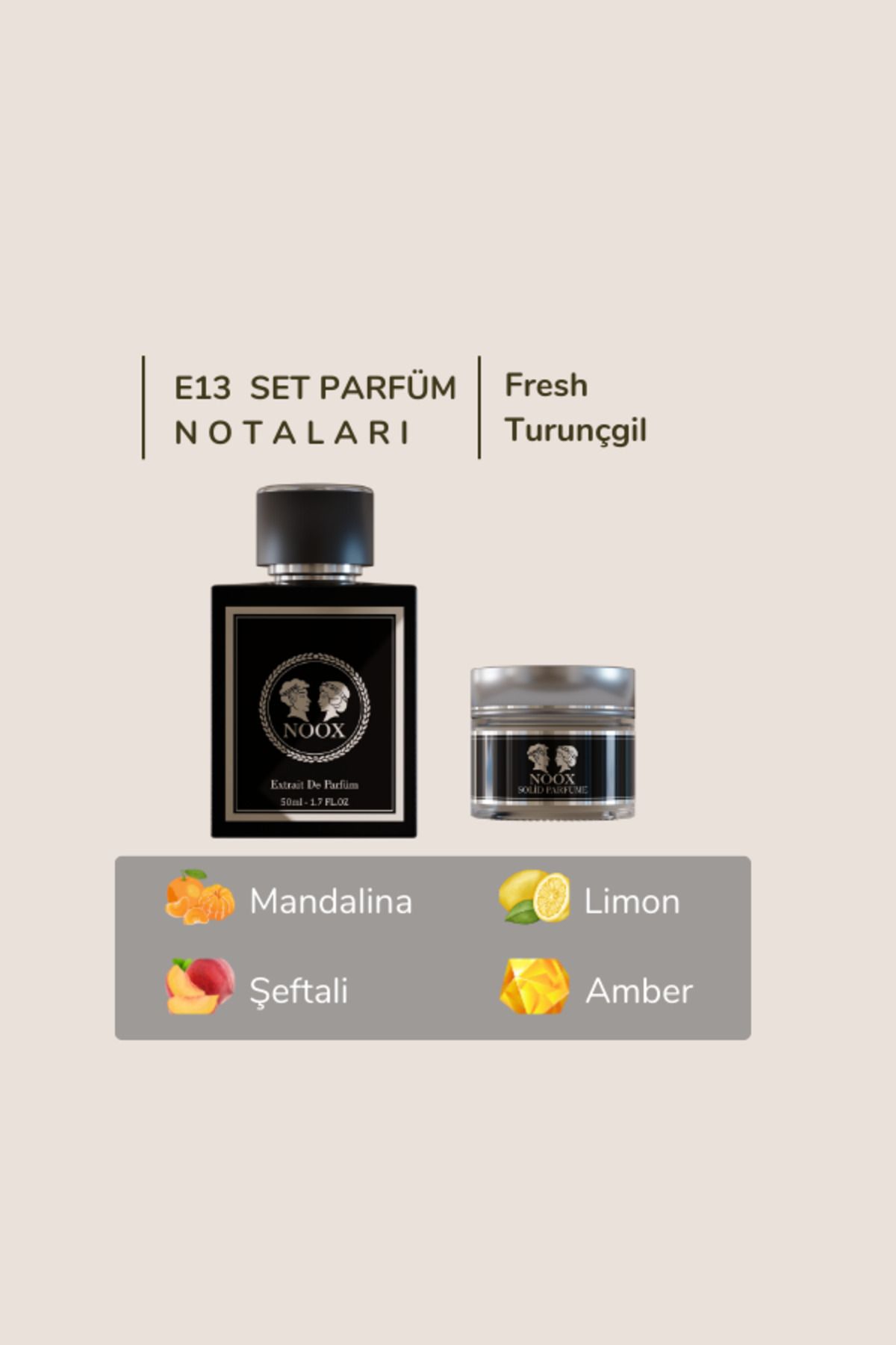 noox perfumes Parfüm Seti (Noox E13 Parfüm + Solid Parfüm)