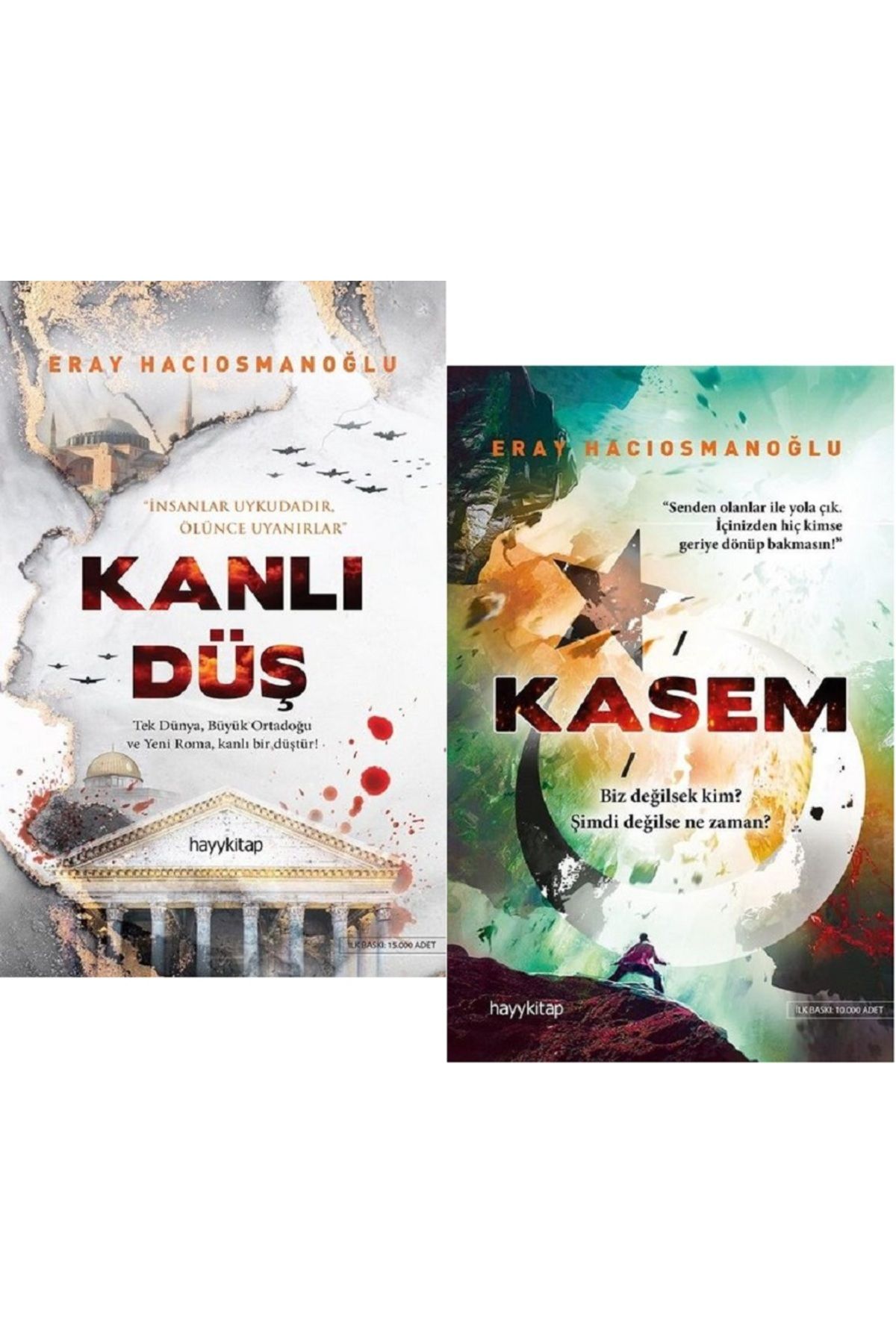 Hayykitap Kanlı Düş + Kasem / Eray Hacıosmanoğlu 2 Kitap Set