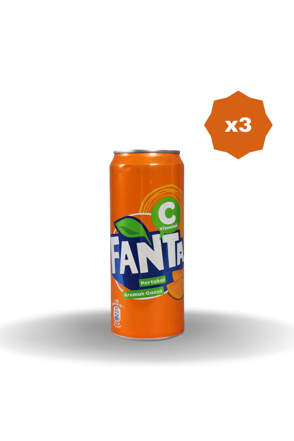 Fanta PORTAKAL KUTU 330 ML X 3 ADET