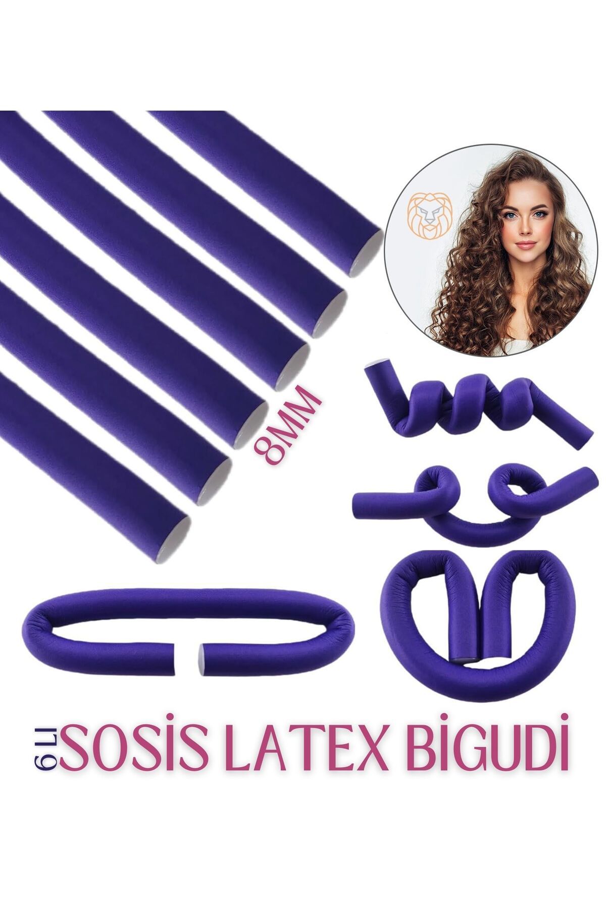 Transformacion 8 mm Sosis Latex Bigudi 6 lı Paket 719267