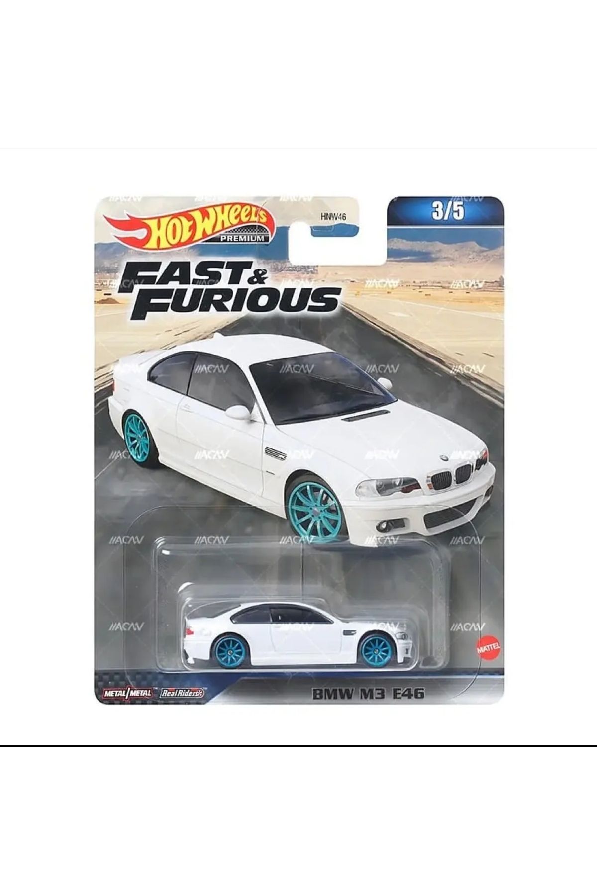 HOT WHEELS Mattel Premium Fast and Furious BMW M3 E46 Hızlı ve Öfkeli Oyuncak Araba Tekli