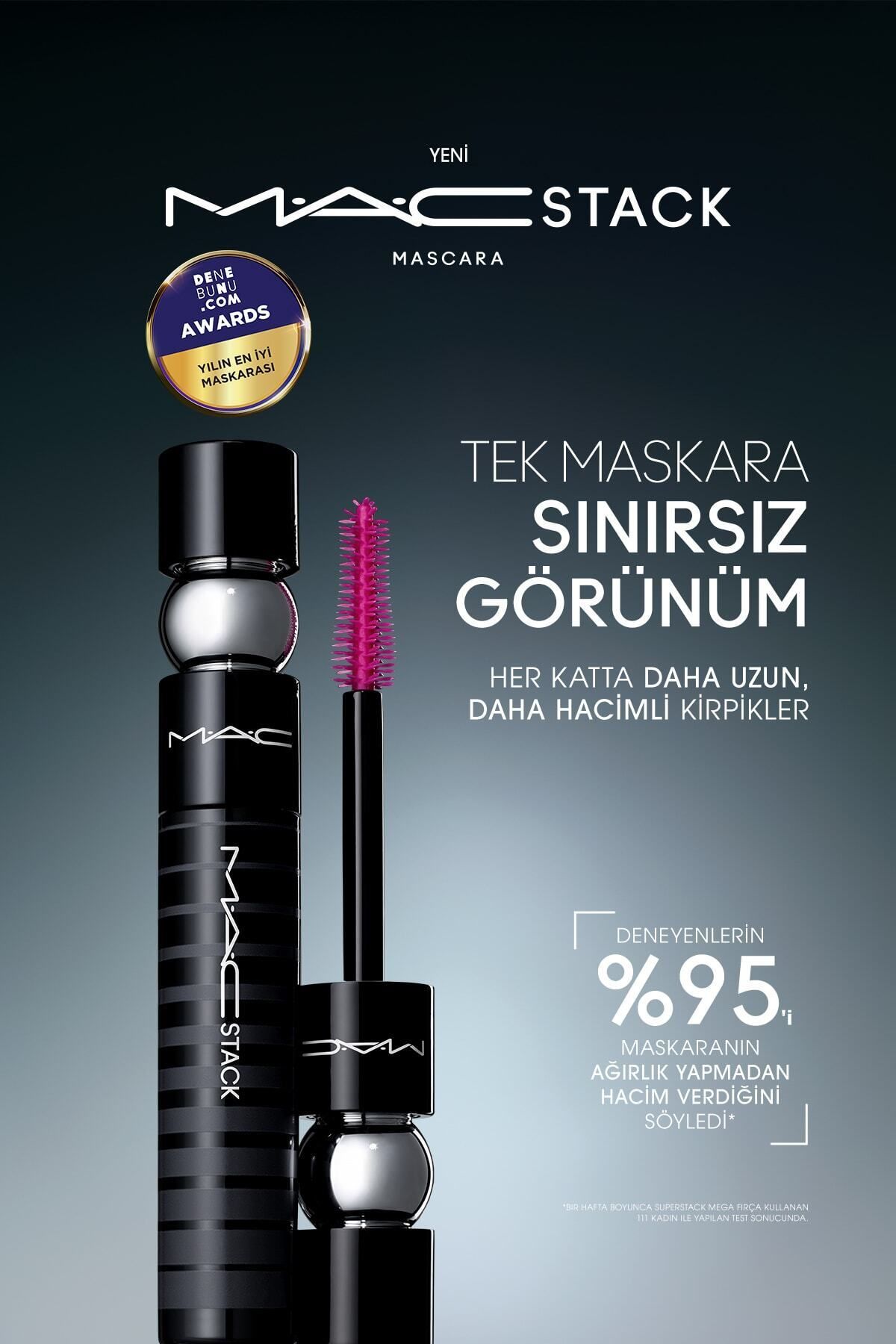 Mac Macstack Mega Brush Mascara for Long and Voluminous Lashes MSCRA4