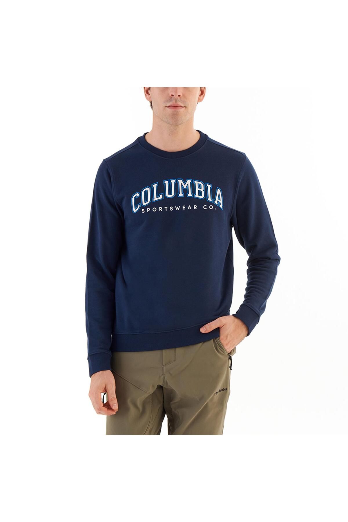 Columbia Csc M Collage Logo Lacivert Erkek Sweatshirt