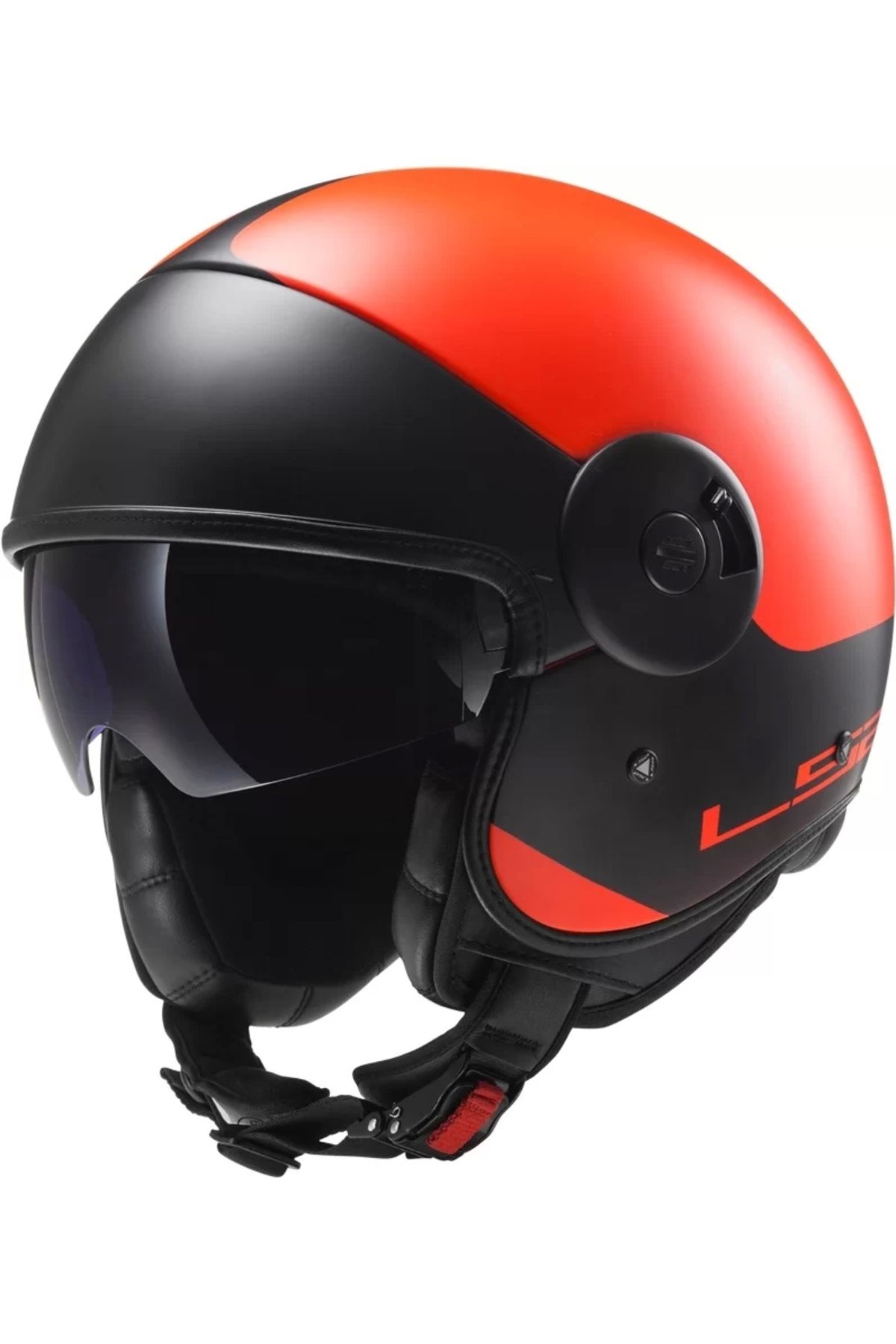 LS2 CABRIO MAT TURUNCU KASK