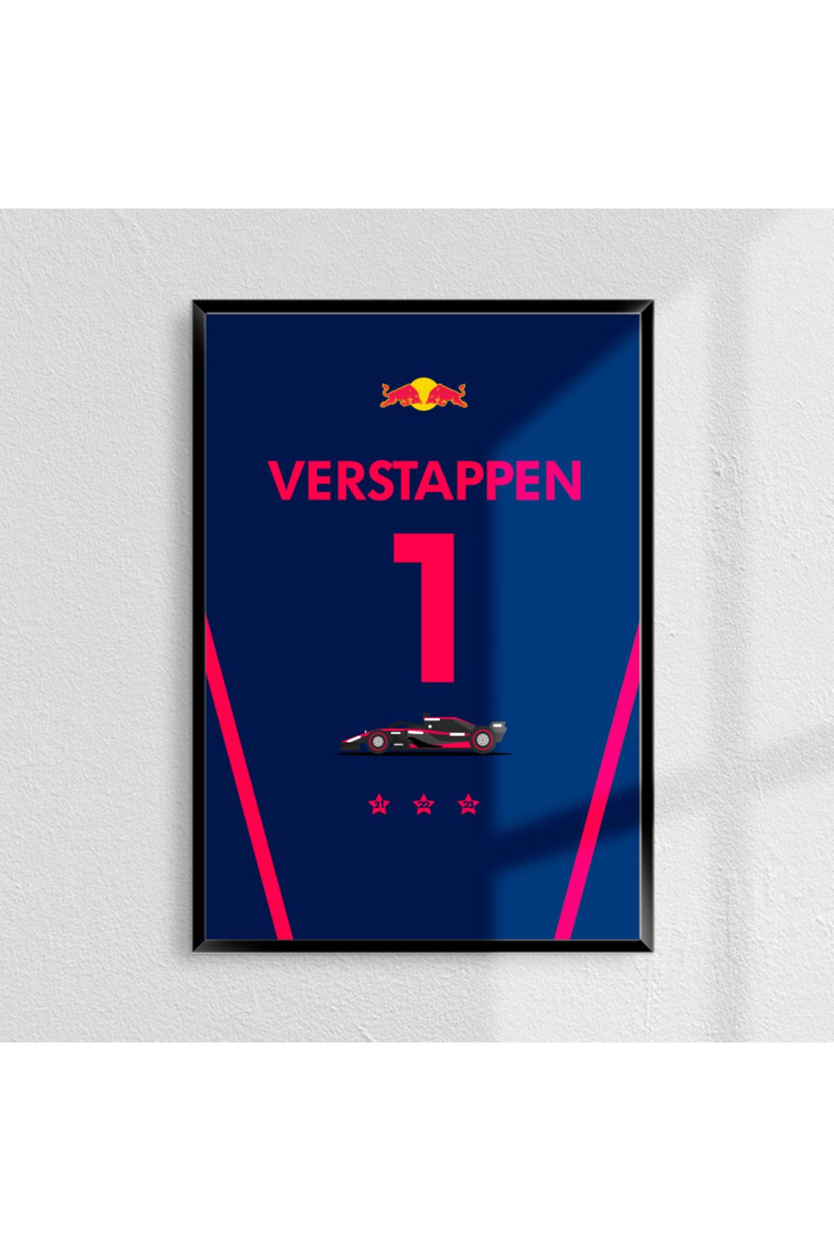 Sekiz Numara Max Verstappen 1 Formula 1 Poster