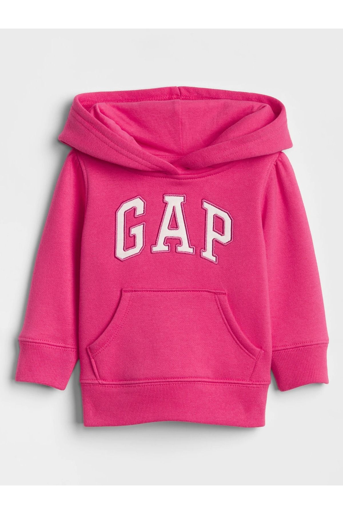 GAP Kız Bebek Pembe Gap Logo Kapüşonlu Sweatshirt