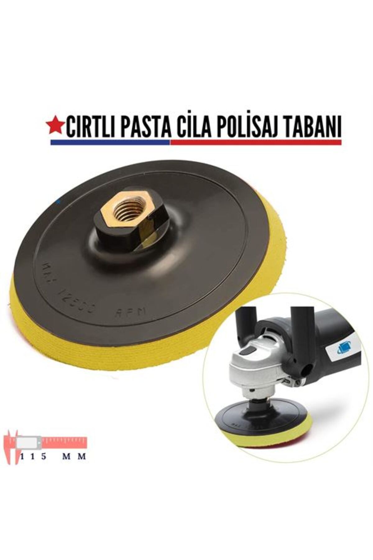 Transformacion 11.5 cm Çap Cırtlı Pasta Cila Polisaj Tabanı 422392