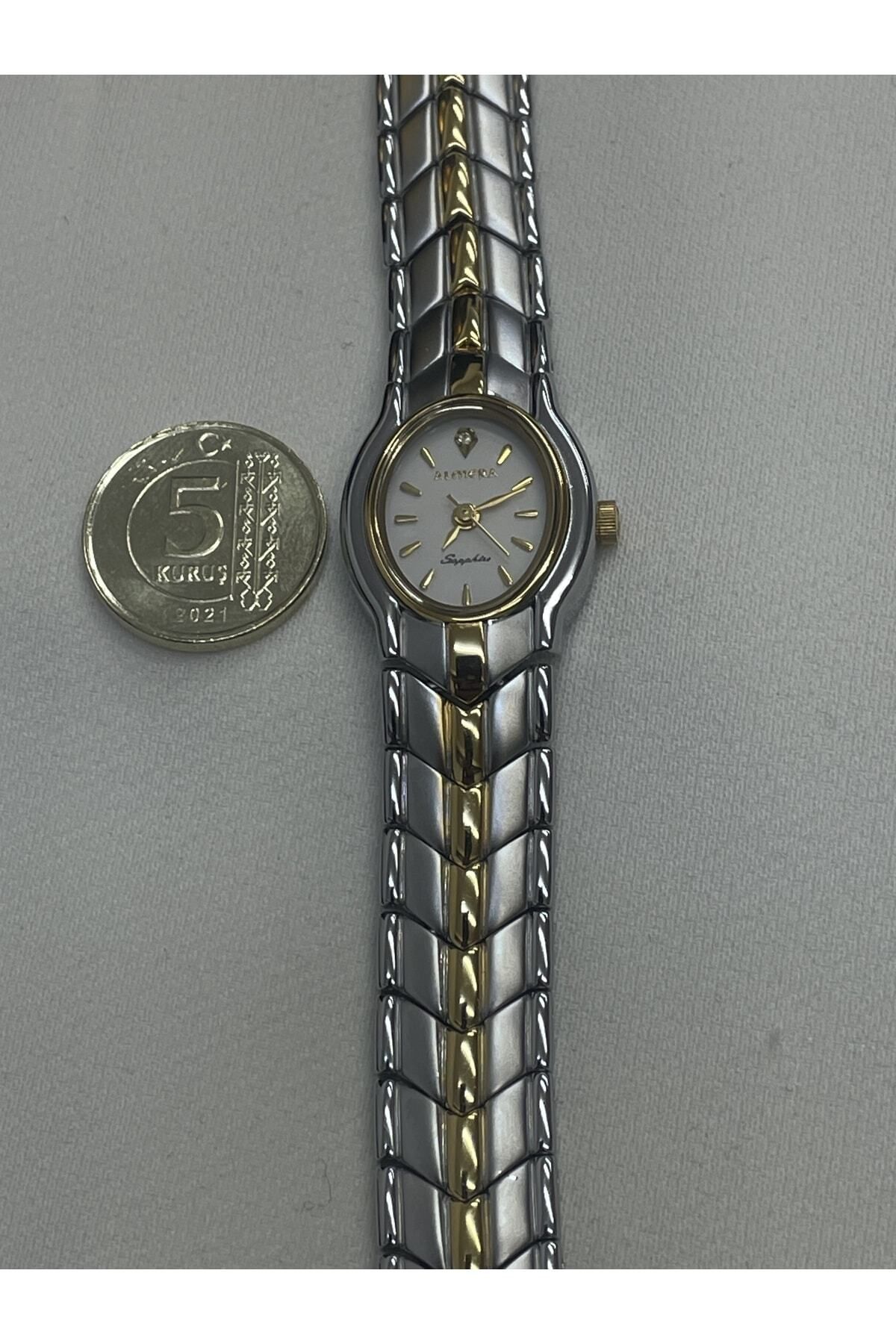 Almera Gold Gümüş Vintage Kadın Saati Alsaat