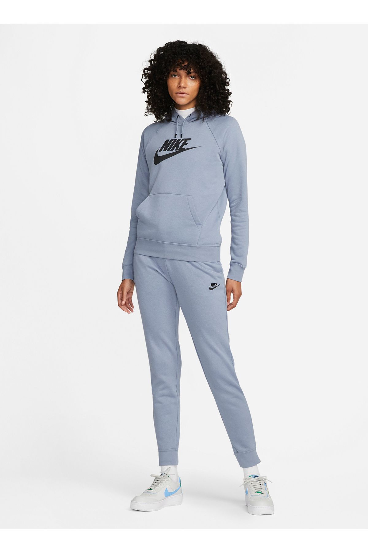 Nike Standart Mavi Kadın Eşofman Altı DX2320-493 W ESSNTL PANT REG FLC MR