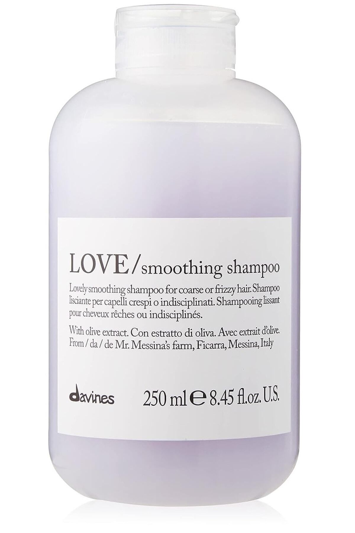 Davines Love Smooth Asi ve Kabarık Saçlar İçin Sülfatsız Parabensiz Düzleştirici Şampuan (250ml)