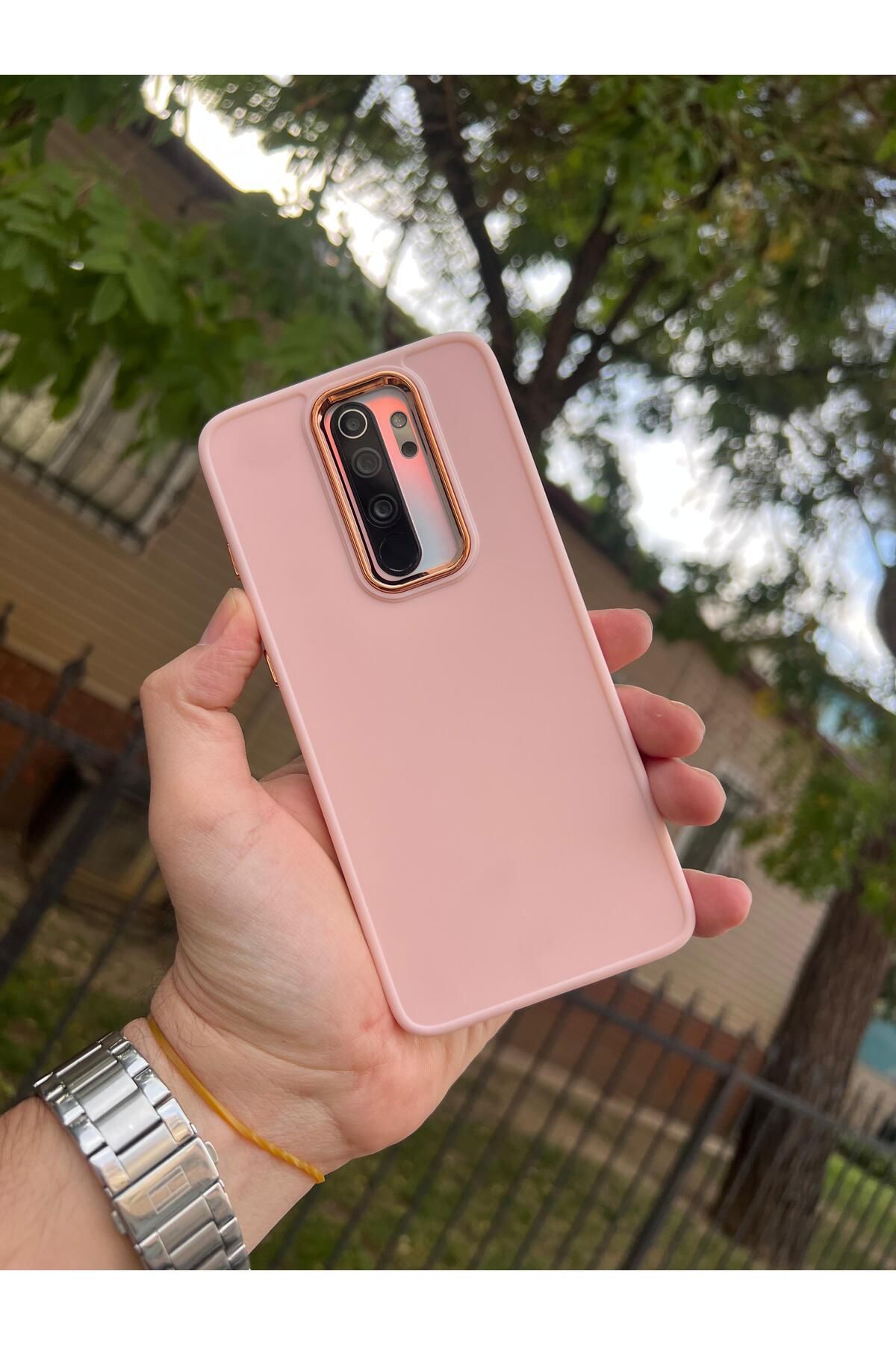 Vip Case Xiaomi Redmi Note 8 Pro Kılıf Içi Kadife Parlak Detaylı Pastel Silikon Luna Kılıf