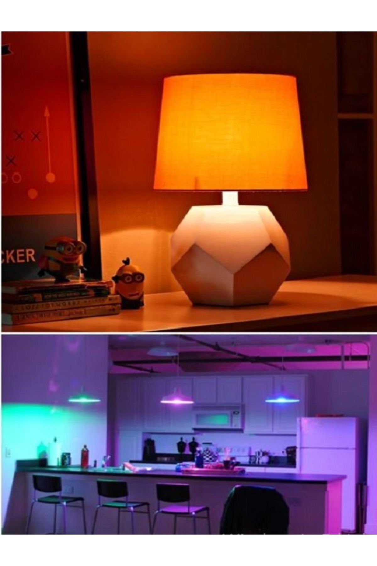 Noas Renkli RGB Ampül Kumandalı 9 W