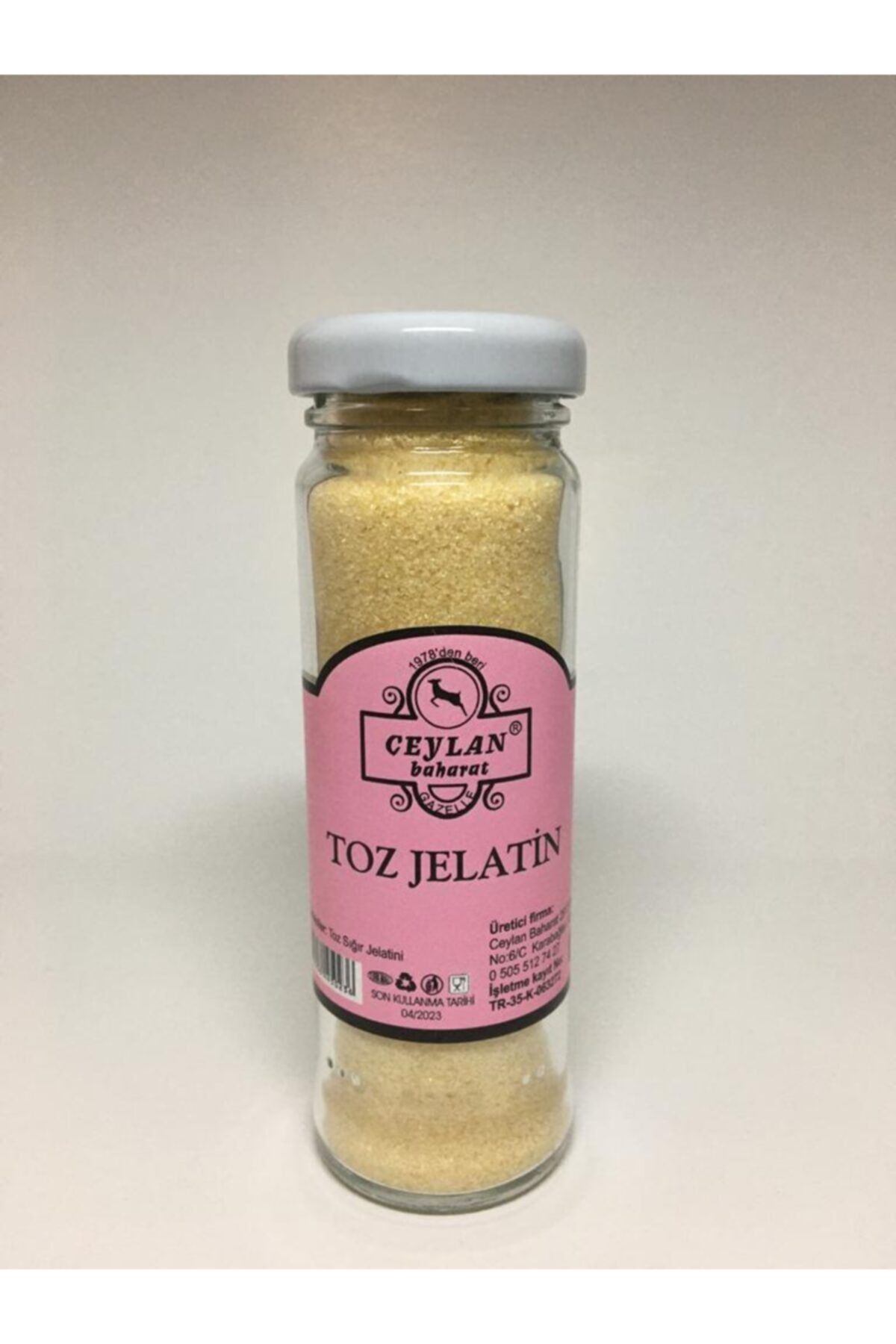 Ceylan Baharat Toz Jelatin Yenilebilir Sığır Jelatini 70 gr (CAM) Domuz Içermez