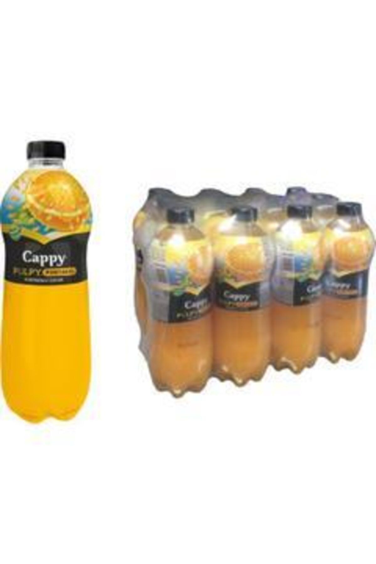 Cappy Pulpy Portakal Parçacıklı Meyve Suyu 1 lt 12 Adet (