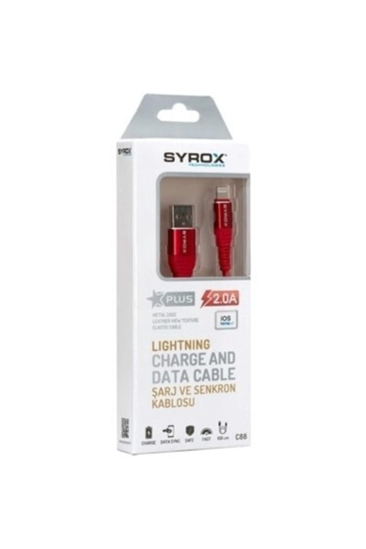 Syrox Iphone 2 Mah Lightning Metal Usb Kablo C88 Suntechc88