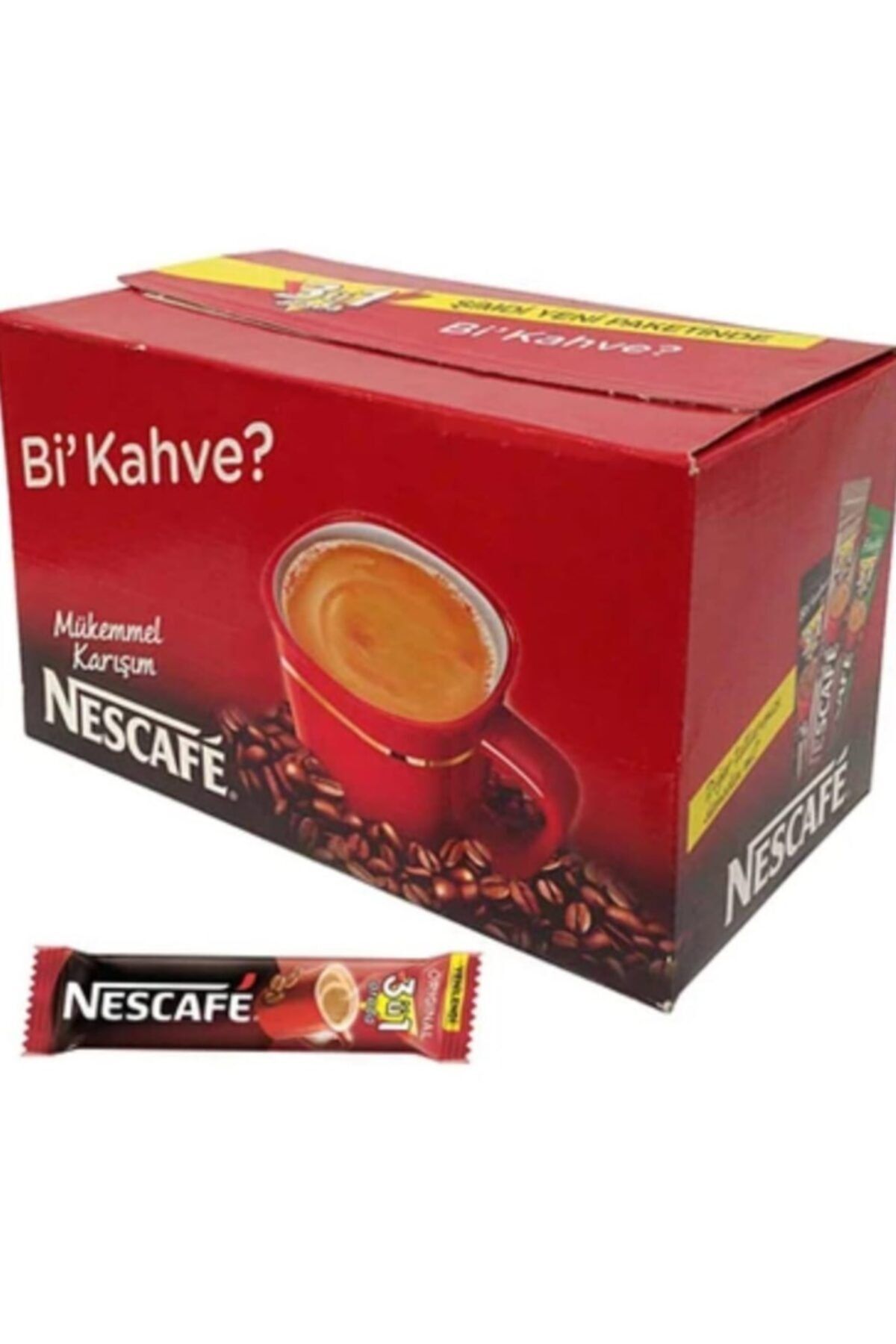 Nescafe Nescafé 3'ü 1 Arada Original 96x17.5 gr Çoklu Paket 1 Paket