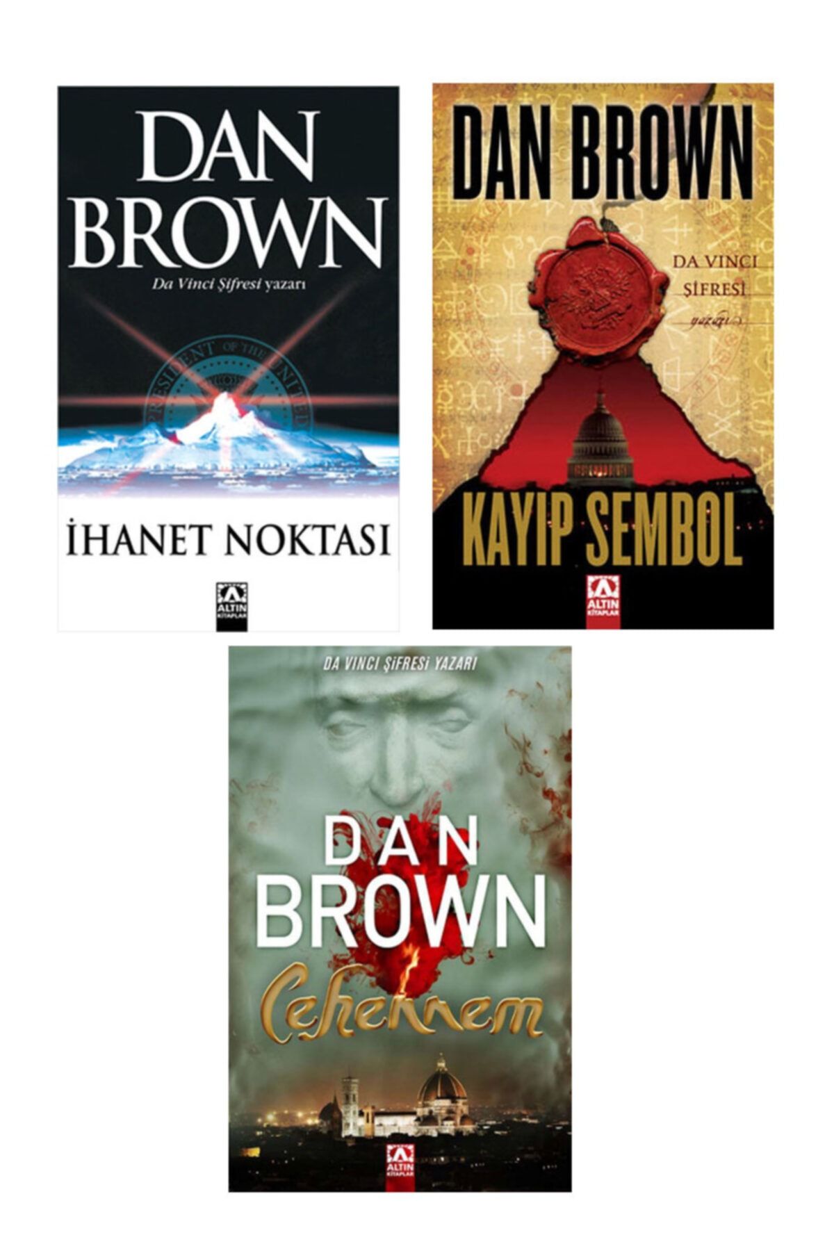 Altın Kitaplar Dan Brown Ihanet Noktası – Kayıp Sembol – Cehennem