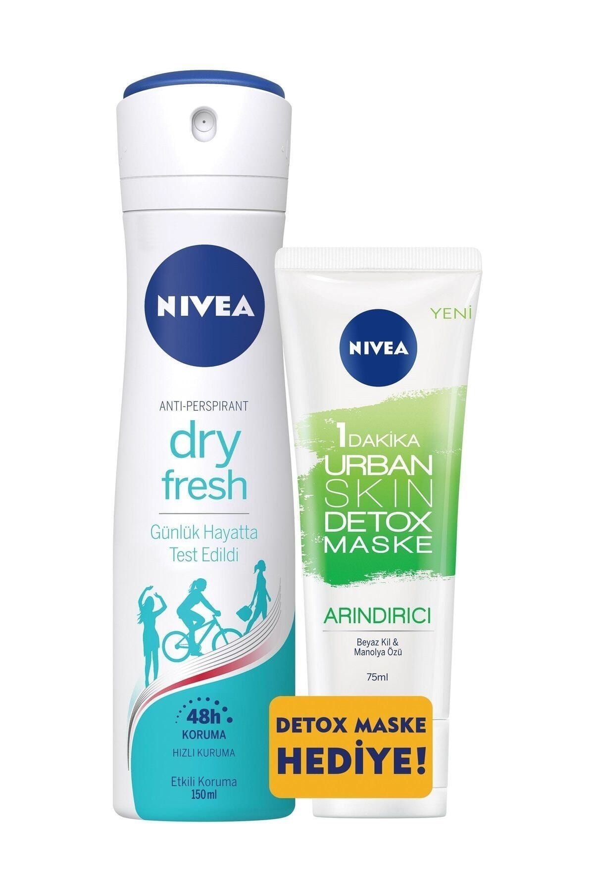 NIVEA Dry Fresh Kadın Sprey + Urban Yeşil Maske