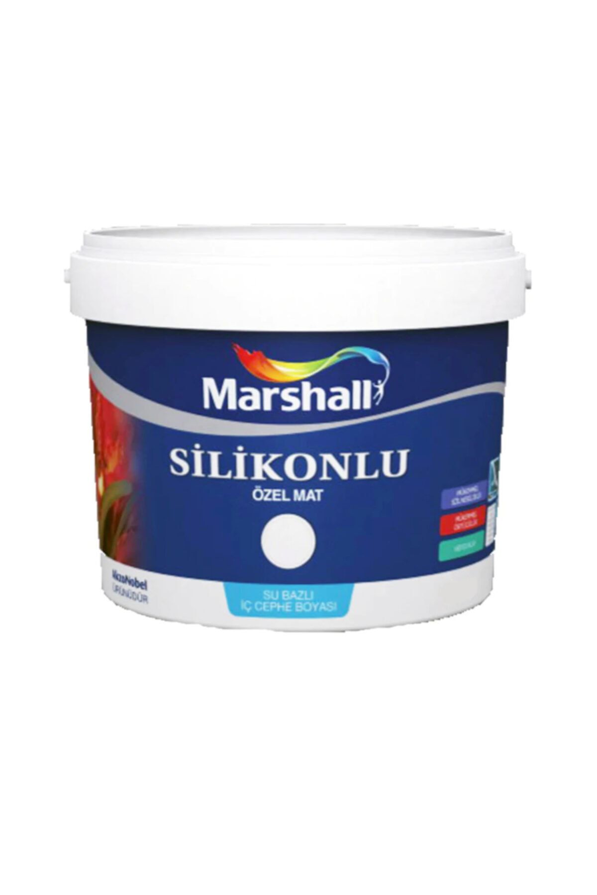 Marshall Silikonlu Özel Mat Iç Cephe Duvar Boyası 15 Lt 20 Kg Beyaz