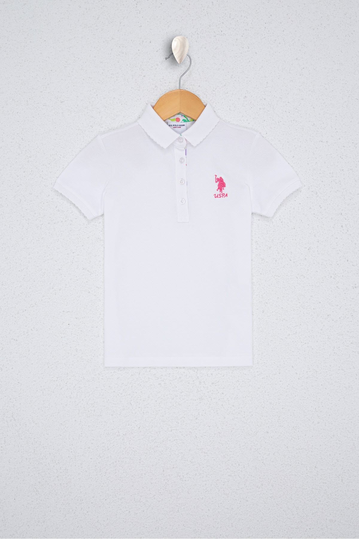 U.S. Polo Assn. Beyaz Kız Çocuk T-Shirt