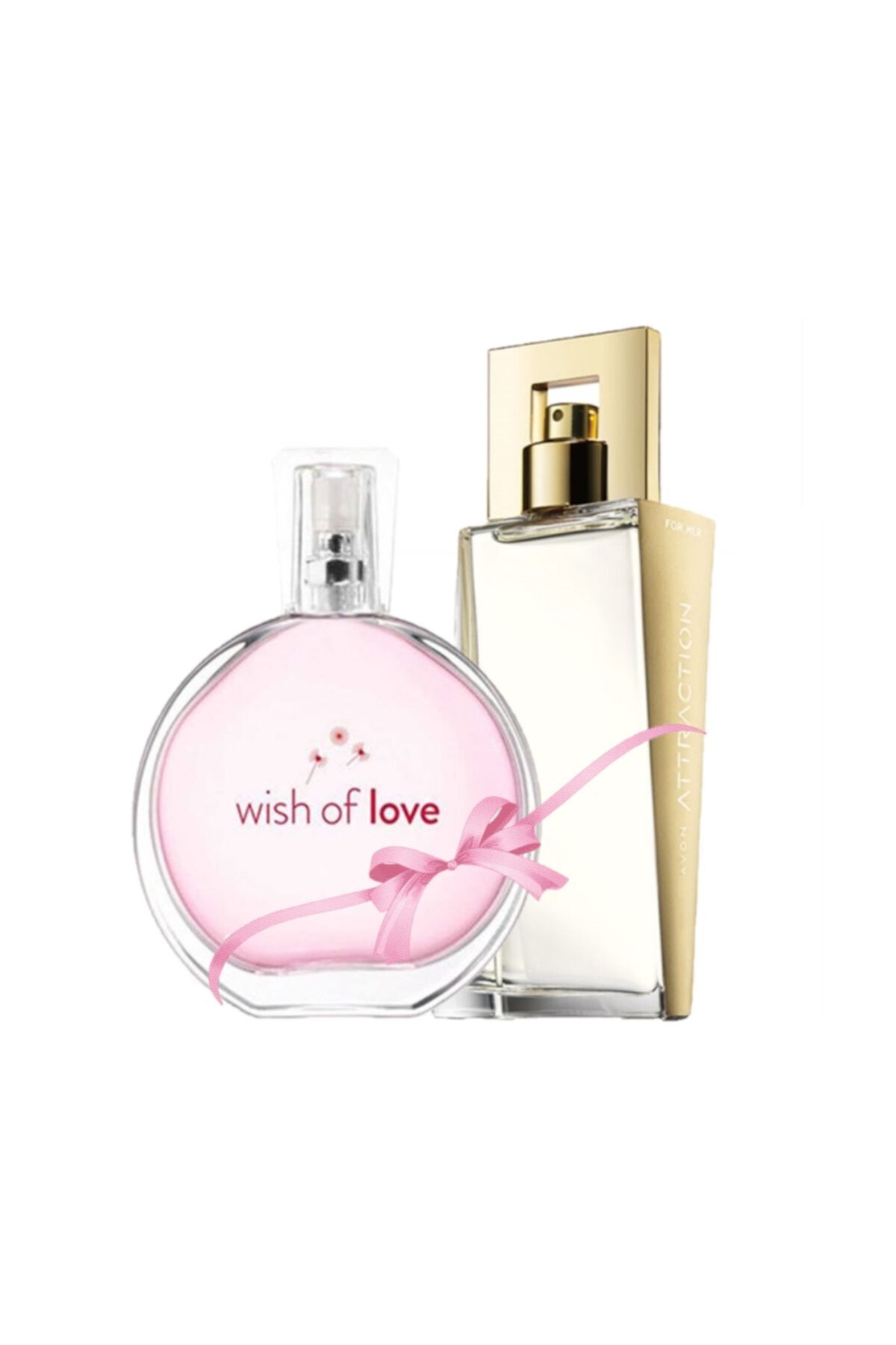 Avon Attraction Edp 50 ml  Kadın Parfüm + Wish Of Love Edt 50ml Kadın Parfüm