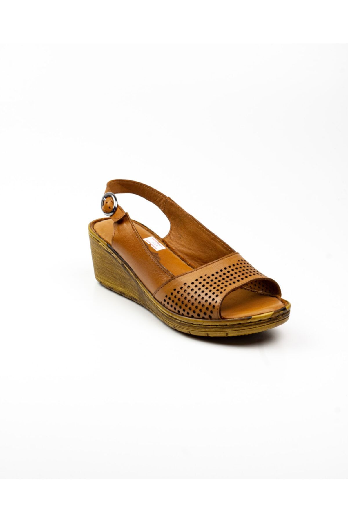 Scavia Kadın Kahverengi Deri Sandalet 327