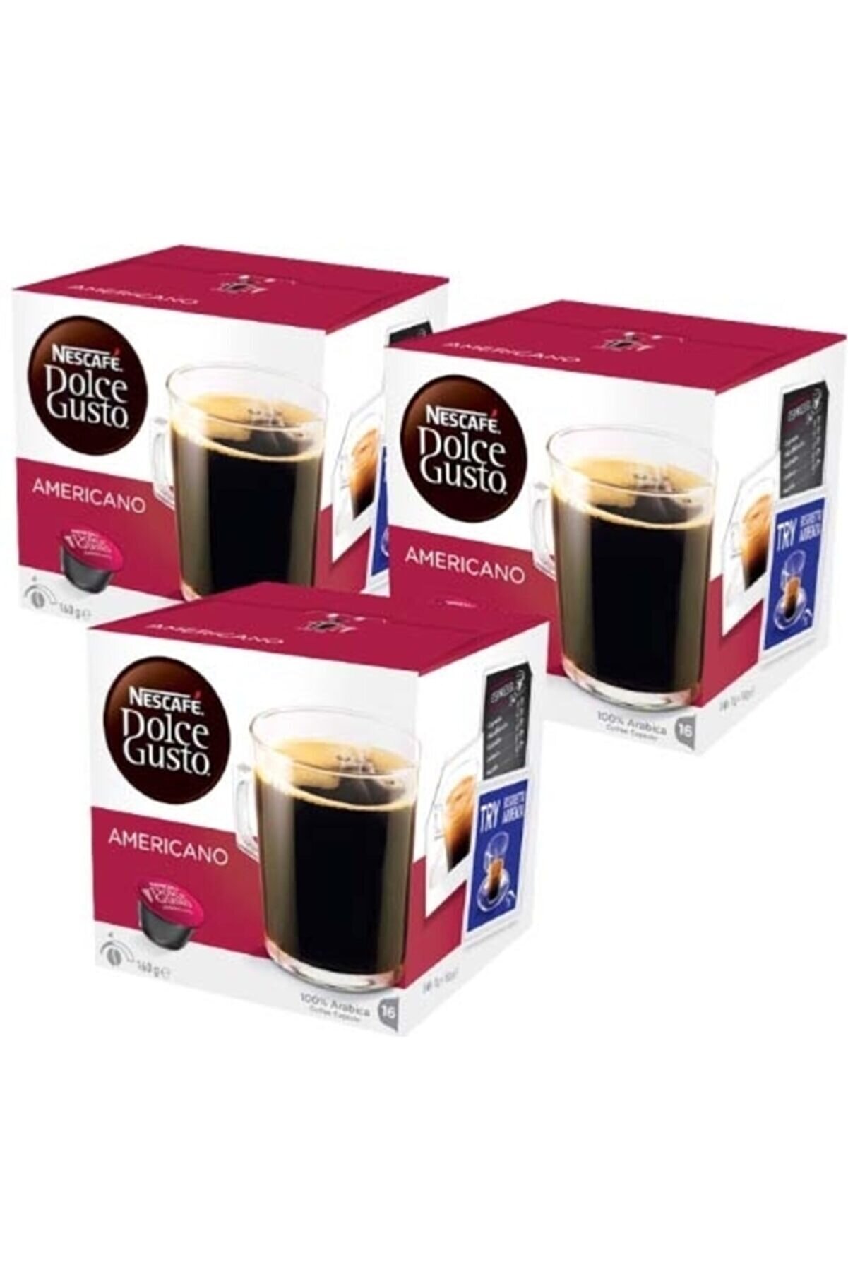 Nescafe Dolce Gusto Coffee Americano 16 Kapsül X 3 Adet