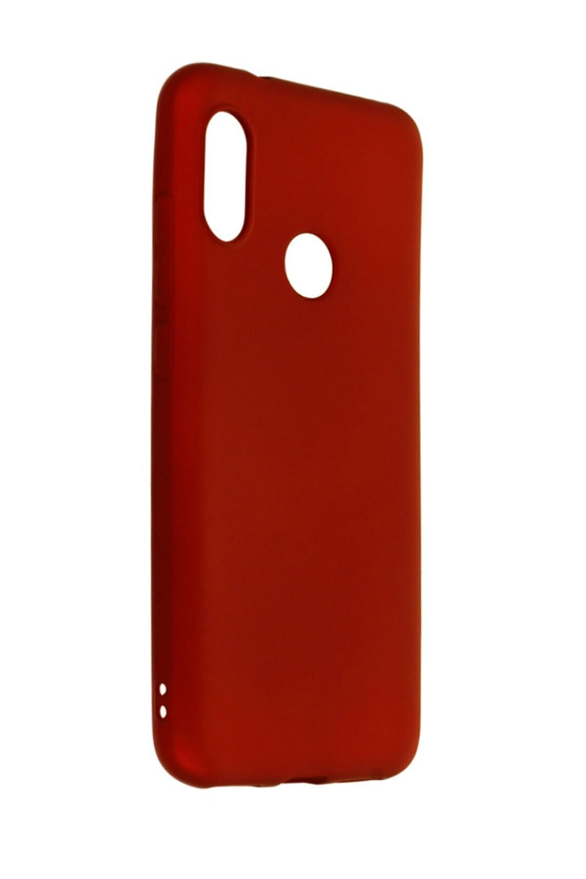 NewFace Xiaomi Mi A2 Lite Kılıf Premium Yumuşak Soft Silikon Kılıf - Bordo