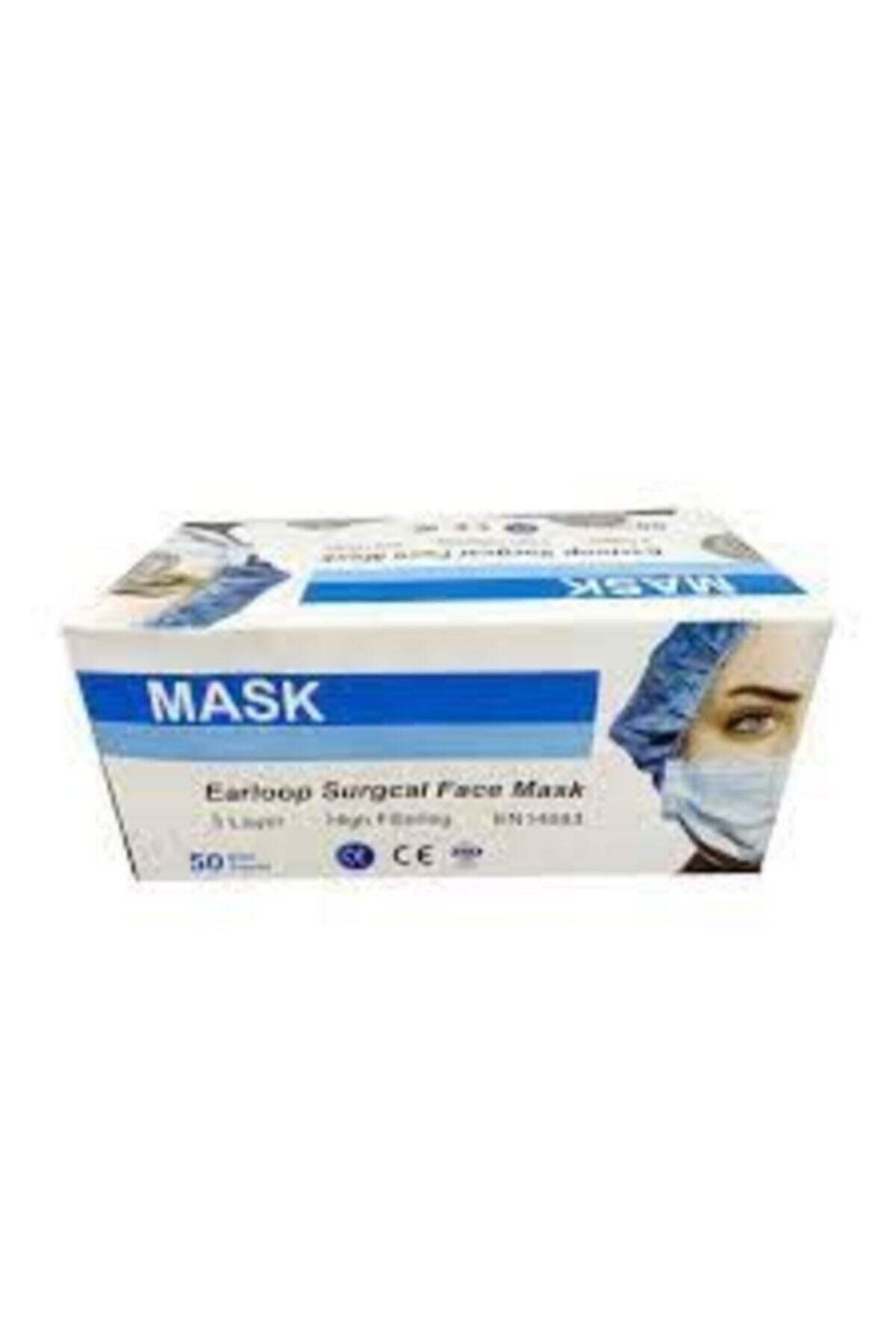Face Area Med 3 Katlı Yumuşak Elastik Lastikli Cerrahi Maske Telli 50'li (üts Kayıtlı)