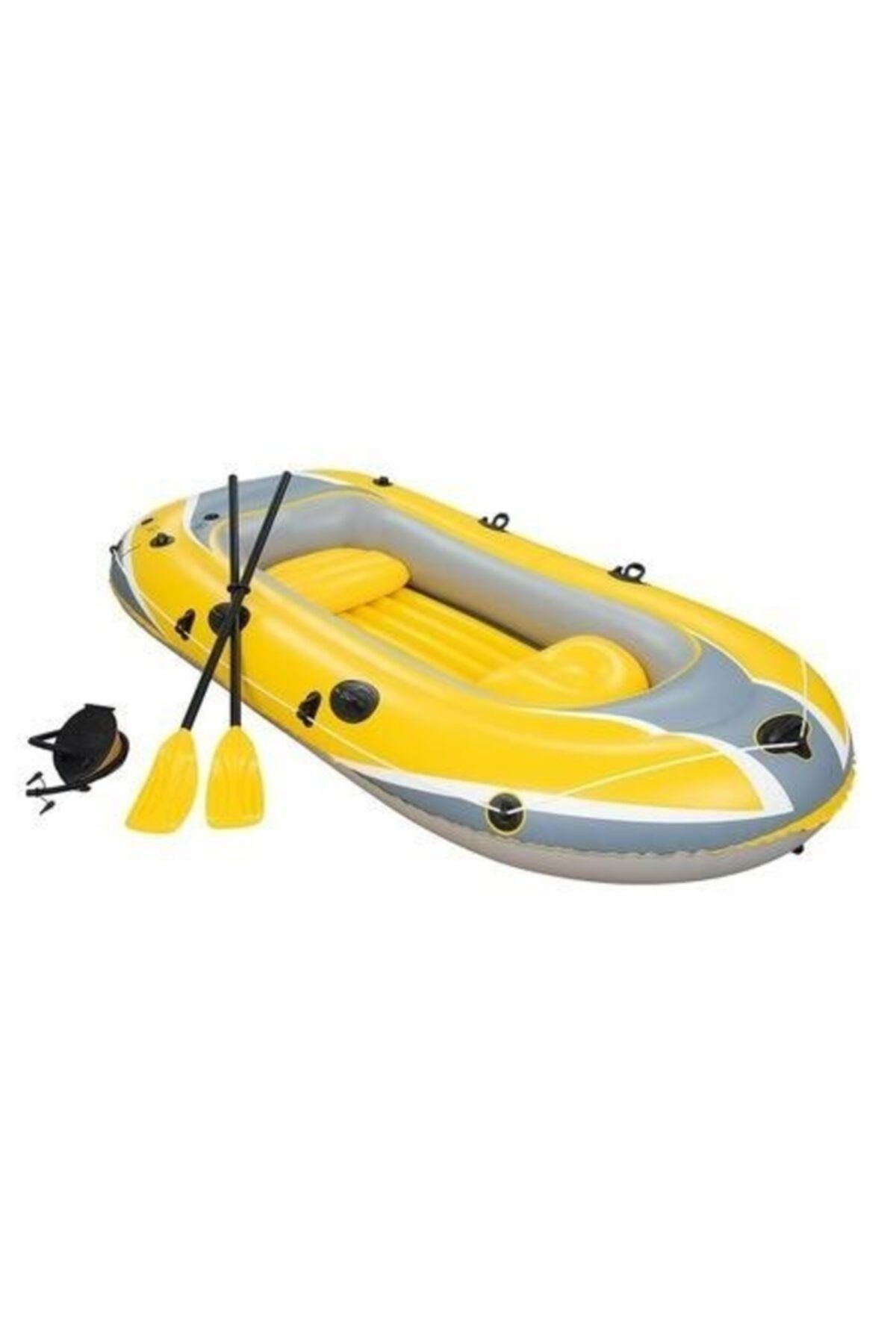 Bestway Sarı Hydro-force 61083 2 Kişilik Şişme Tabanlı Bot Set 234x135 cm