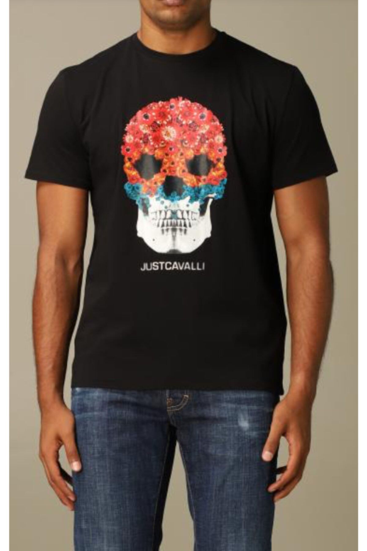 Just Cavalli T-shirt With Skull Print