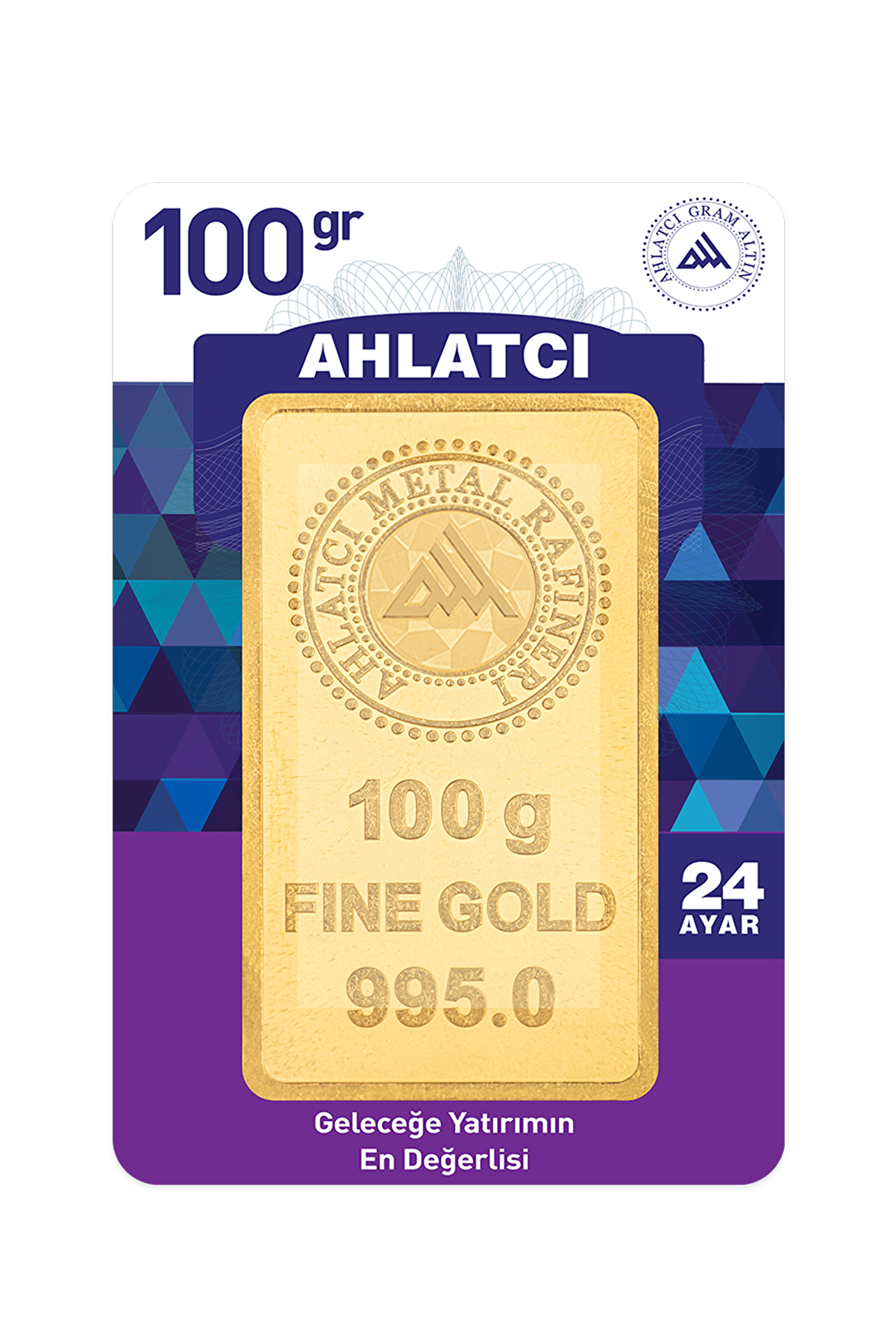 Ahlatcı 100 Gram Külçe Altın