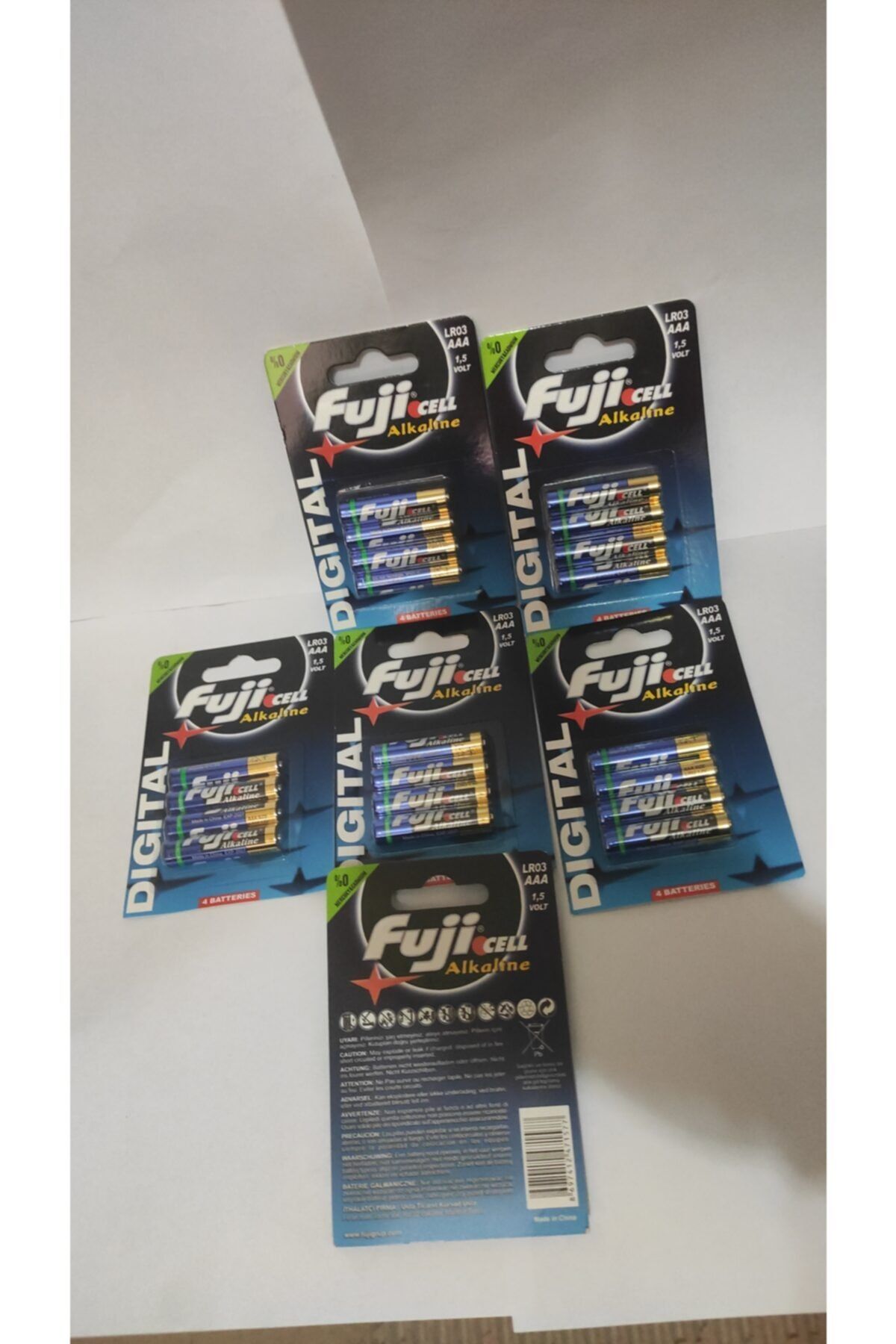 Fujika Fujicell 6x4=24 Ad Alkalin Ince Kumanda Pili Lr03 Aaa 1,5 Volt