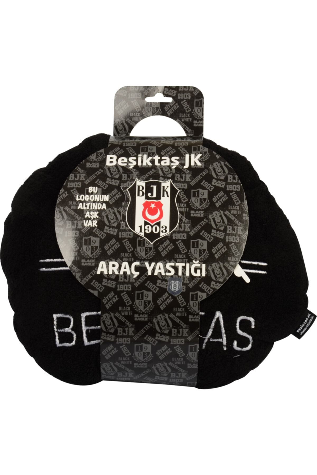 Beşiktaş Beşiktaş Orjinal Lisanslı Araç Seyahat Yastığı 40x40