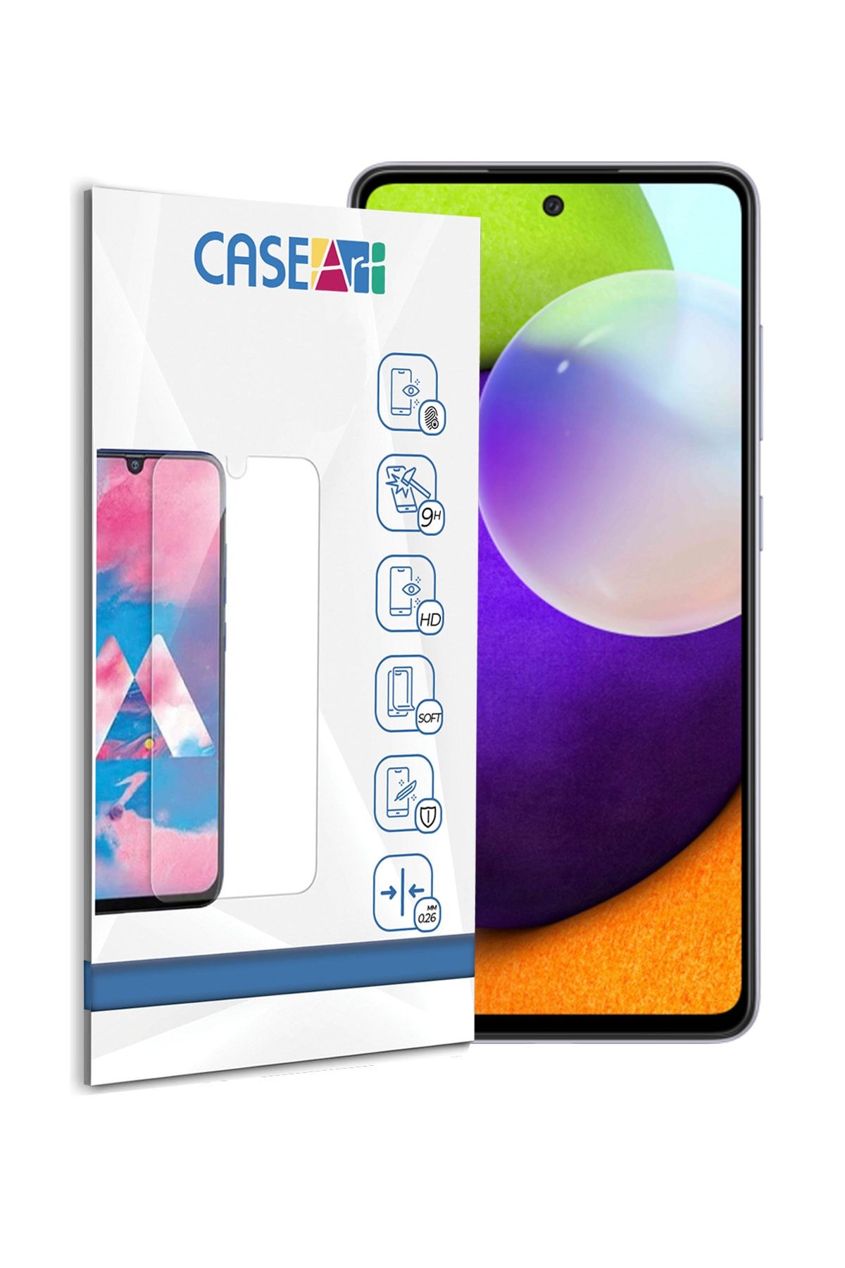 CaseArt Samsung Galaxy A52 Temperli Ekran Koruyucu Kırılmaz Cam