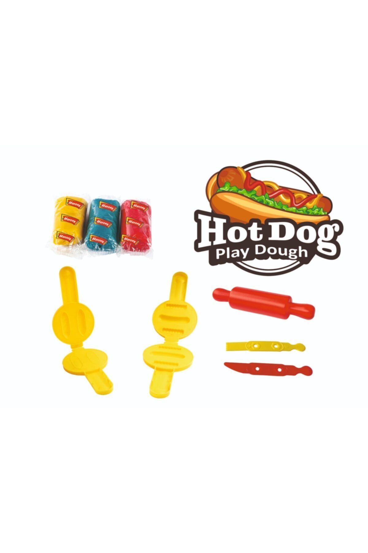 Heroes Hotdog Mini Oyun Hamuru,sosis Oyun Hamuru Set 8 Parça