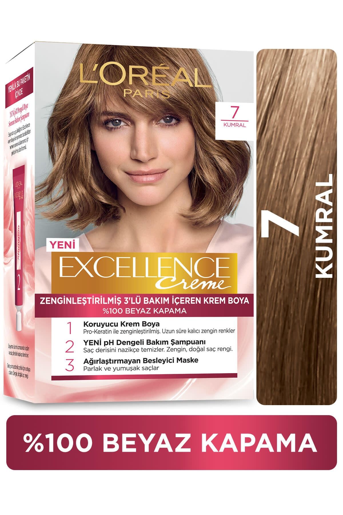 L'Oreal Paris Excellence Creme Saç Boyası 7 Kumral