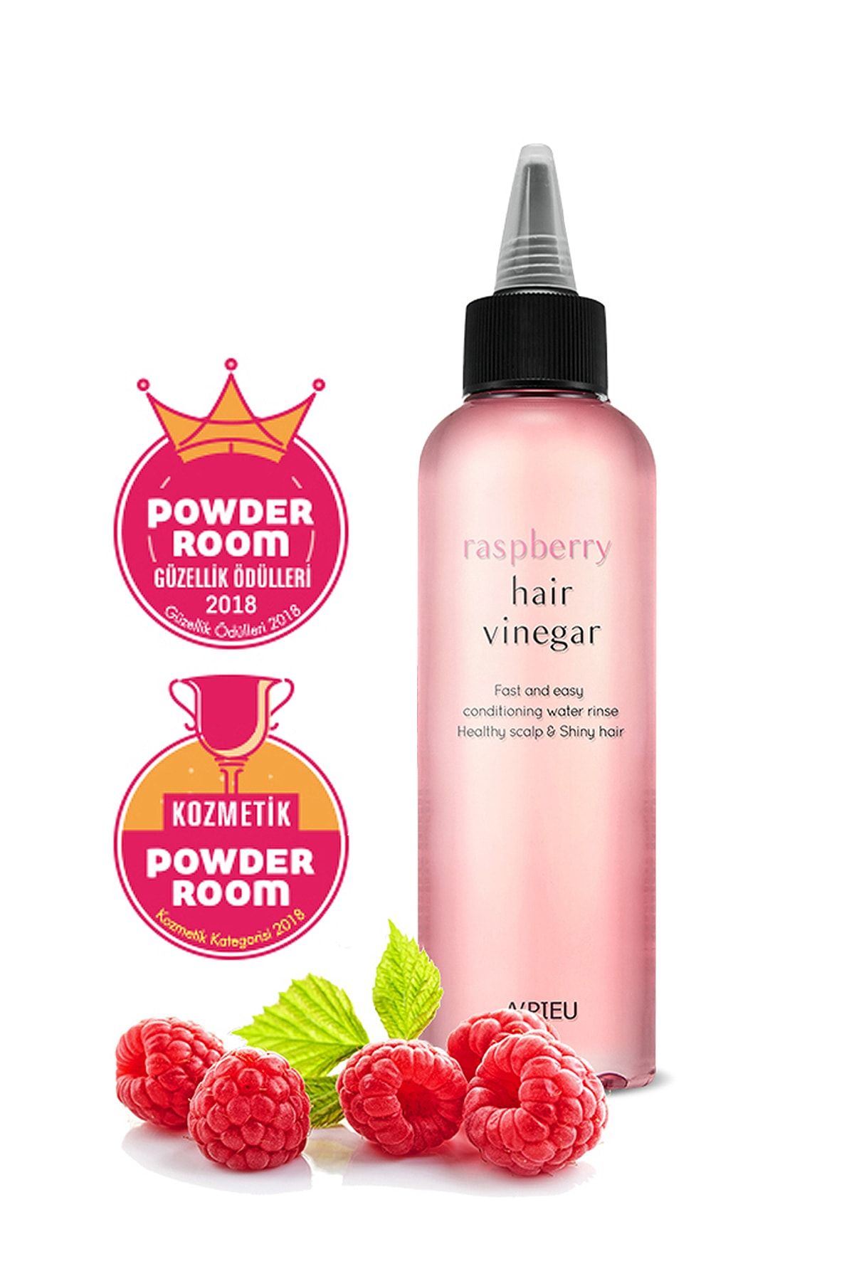 Missha Saçlara Parlak Görünüm Veren  Besleyici Ahududu Saç Sirkesi 200ml APieu Raspberry Hair Vinegar