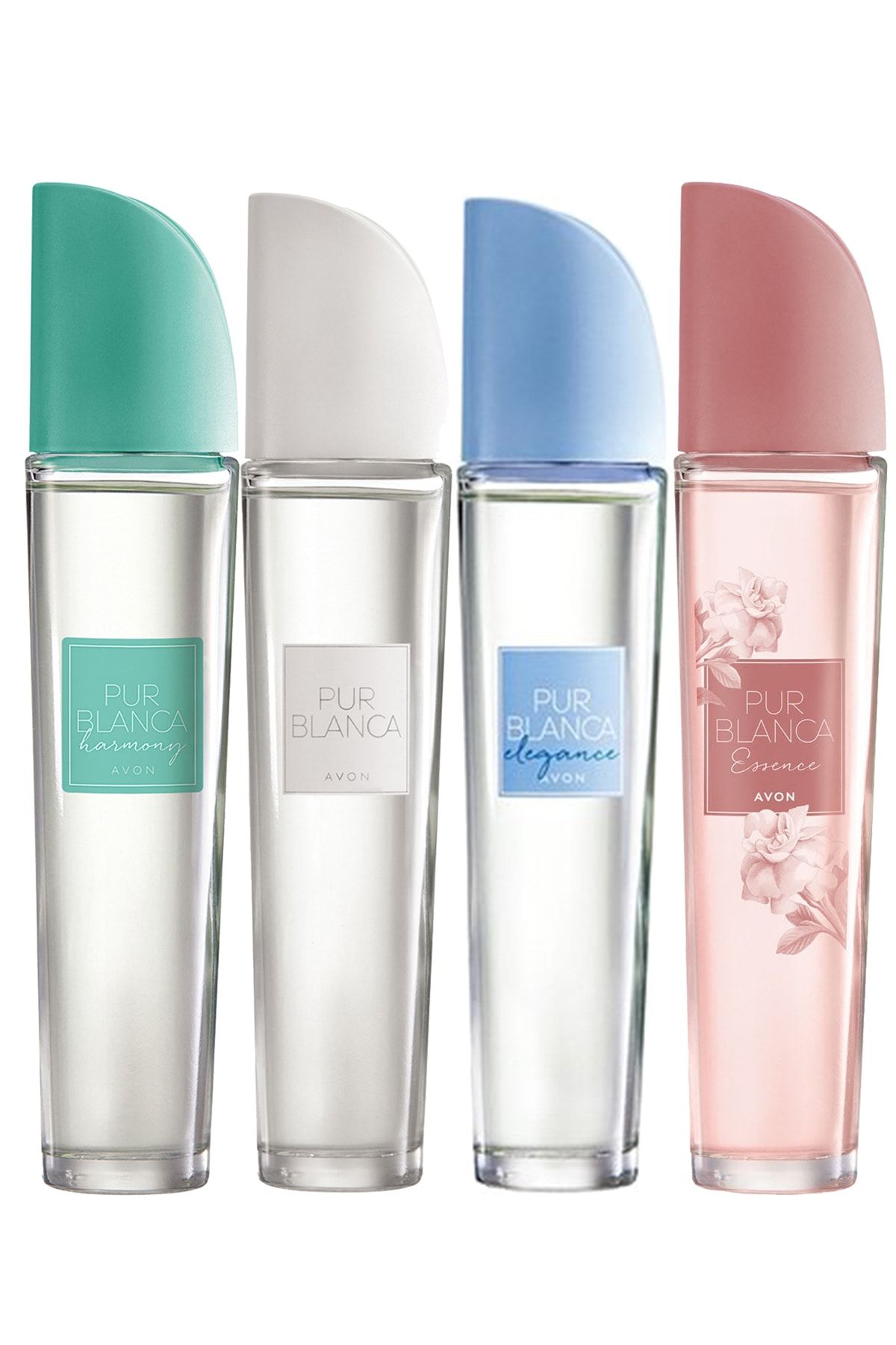 Avon Pur Blanca  Harmony Elegance Essence Edt 50 ml  Kadın Parfüm Paketi 4'lü