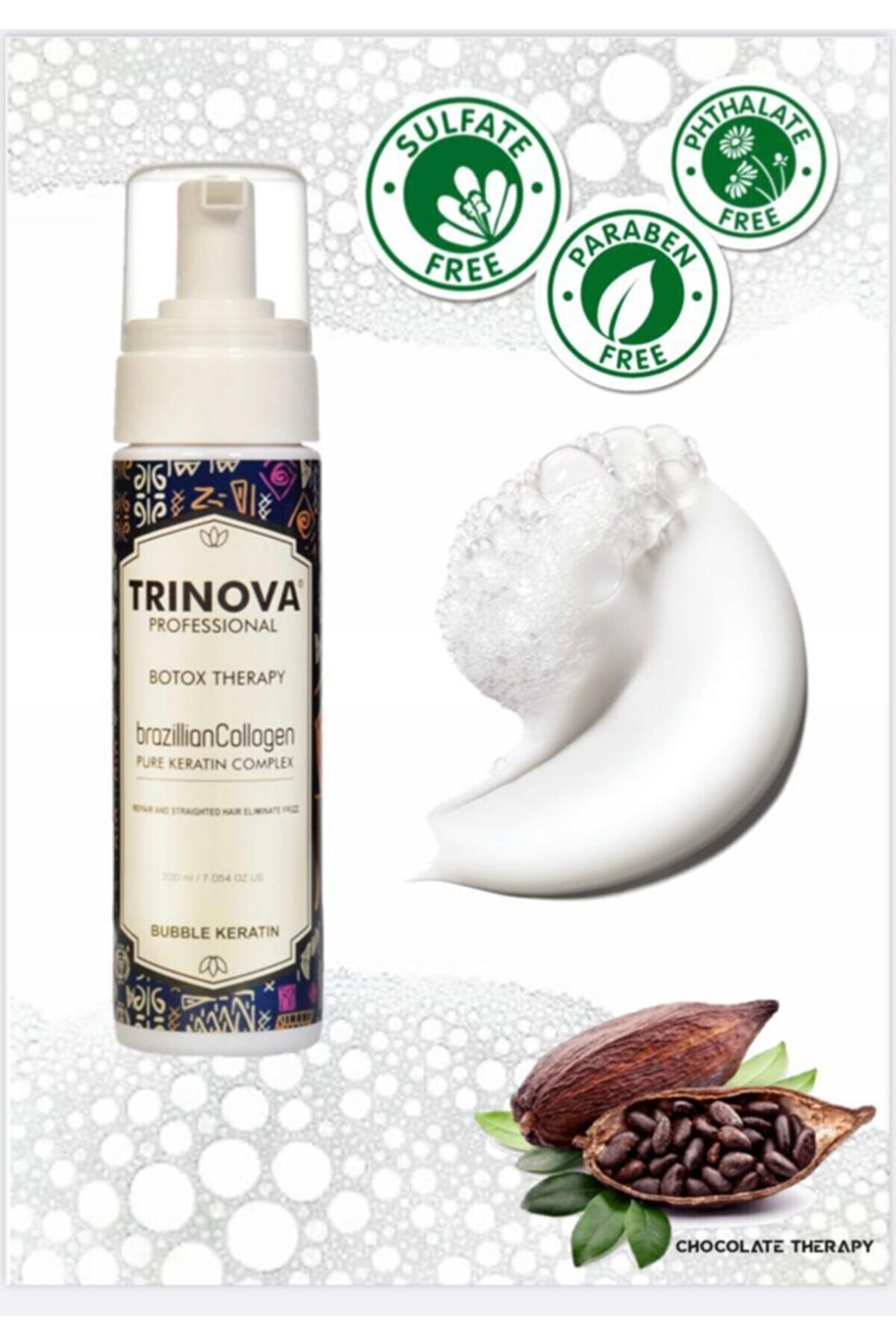 Trinova Saç Bakım Botox Köpük Keratin &botox Therapy 200 ml