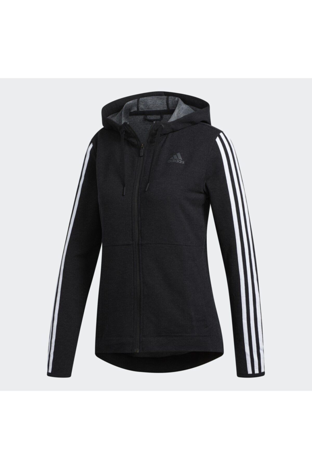 adidas 3S KNT FZ HOODY Siyah Kadın Sweatshirt 101117888