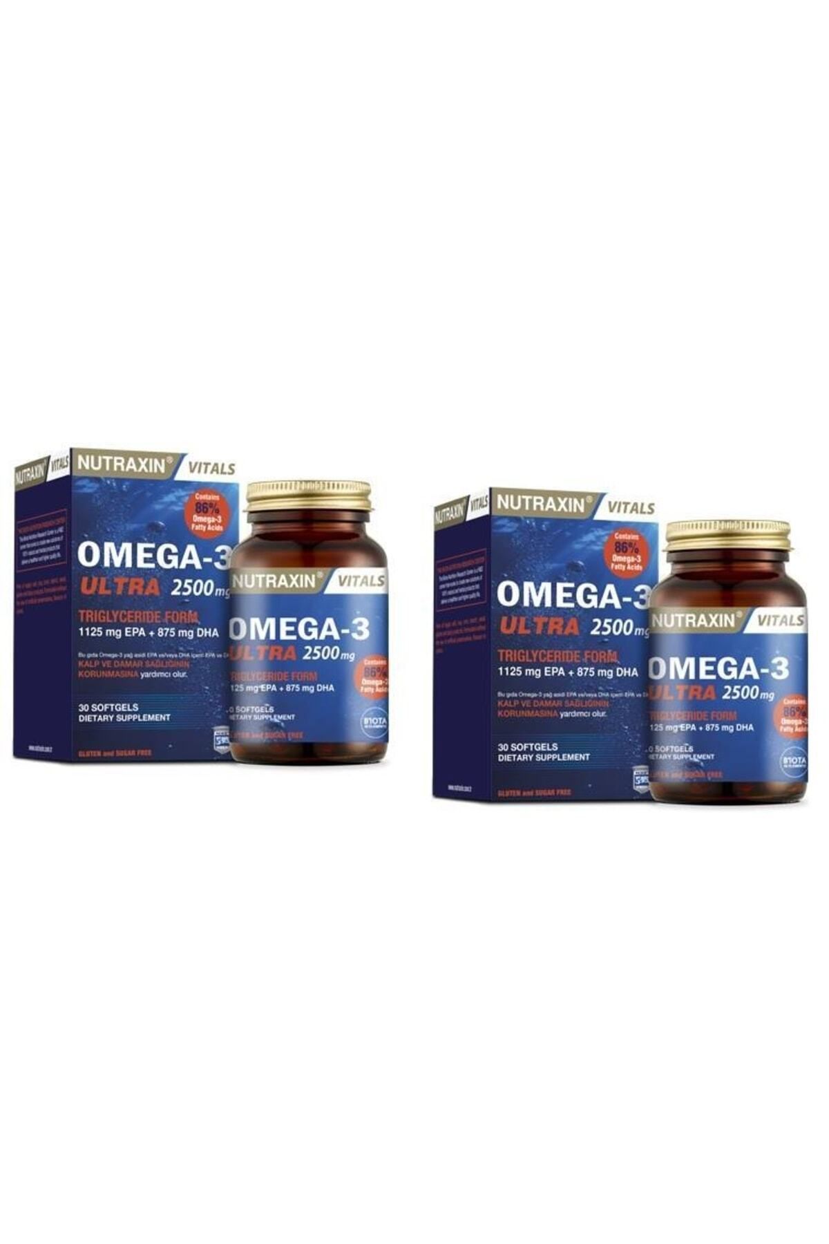 Nutraxin Omega 3 Ultra 2500 Mg 30 Softjel X 2 Adet
