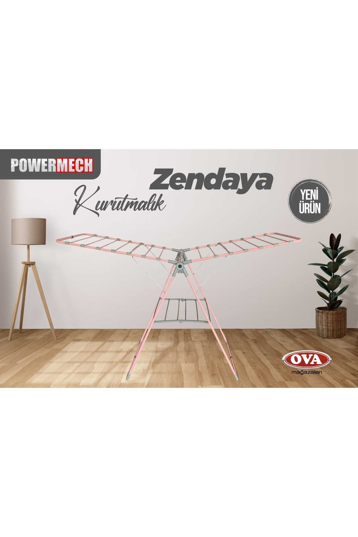 POWERMECH ZENDAYA KALIN BORULU PRATİK ÇAMAŞIR KURUTMALIK OVA001