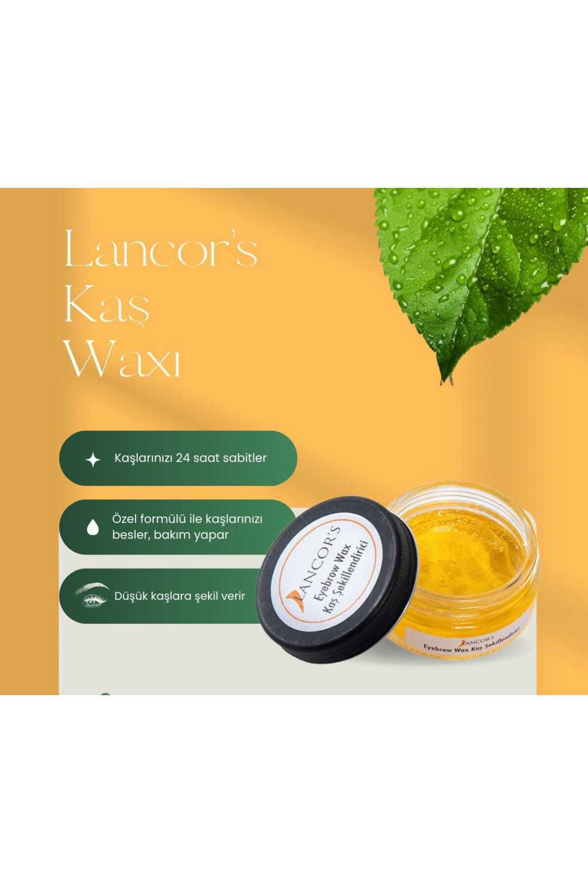 LANCOR'S Kalıntı Bırakmayan, Dolgunluk Ve Hacim Veren Besleyici Kaş Sabitleyici Ve Şekillendirici Wax 30 ml