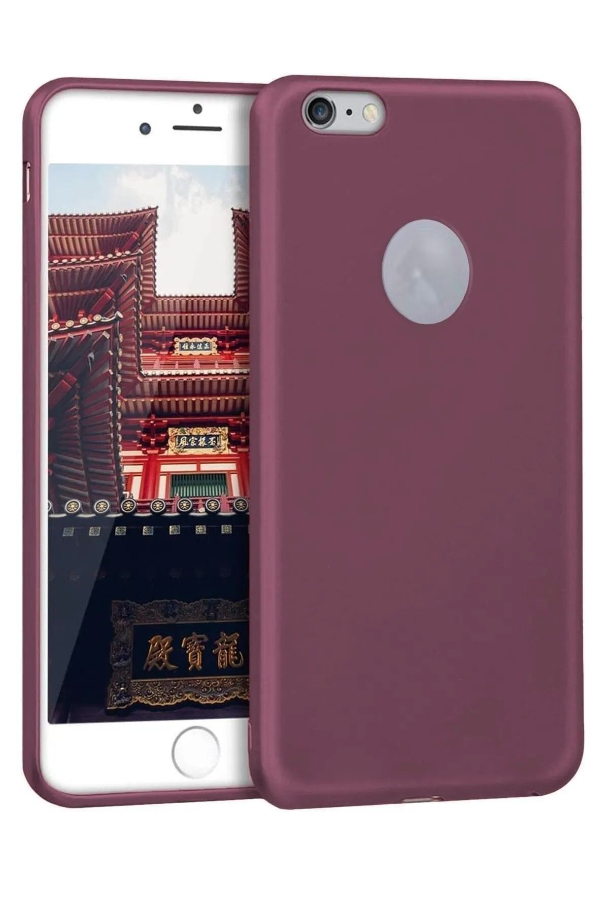 Fibaks Apple Iphone 6s Kılıf Yumuşak Dokulu Soft Esnek Ince Mat Renkli Lüks Premier Silikon Kapak