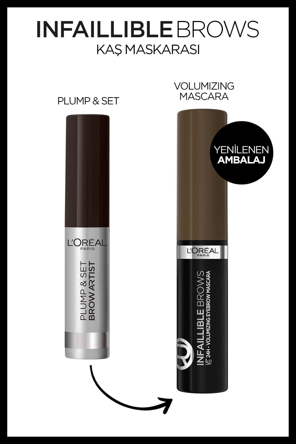 Brow Artist Plump & Set Dolgun Görünüm Veren Kaş Sabitleyici Maskara  - 109 Ebony_2